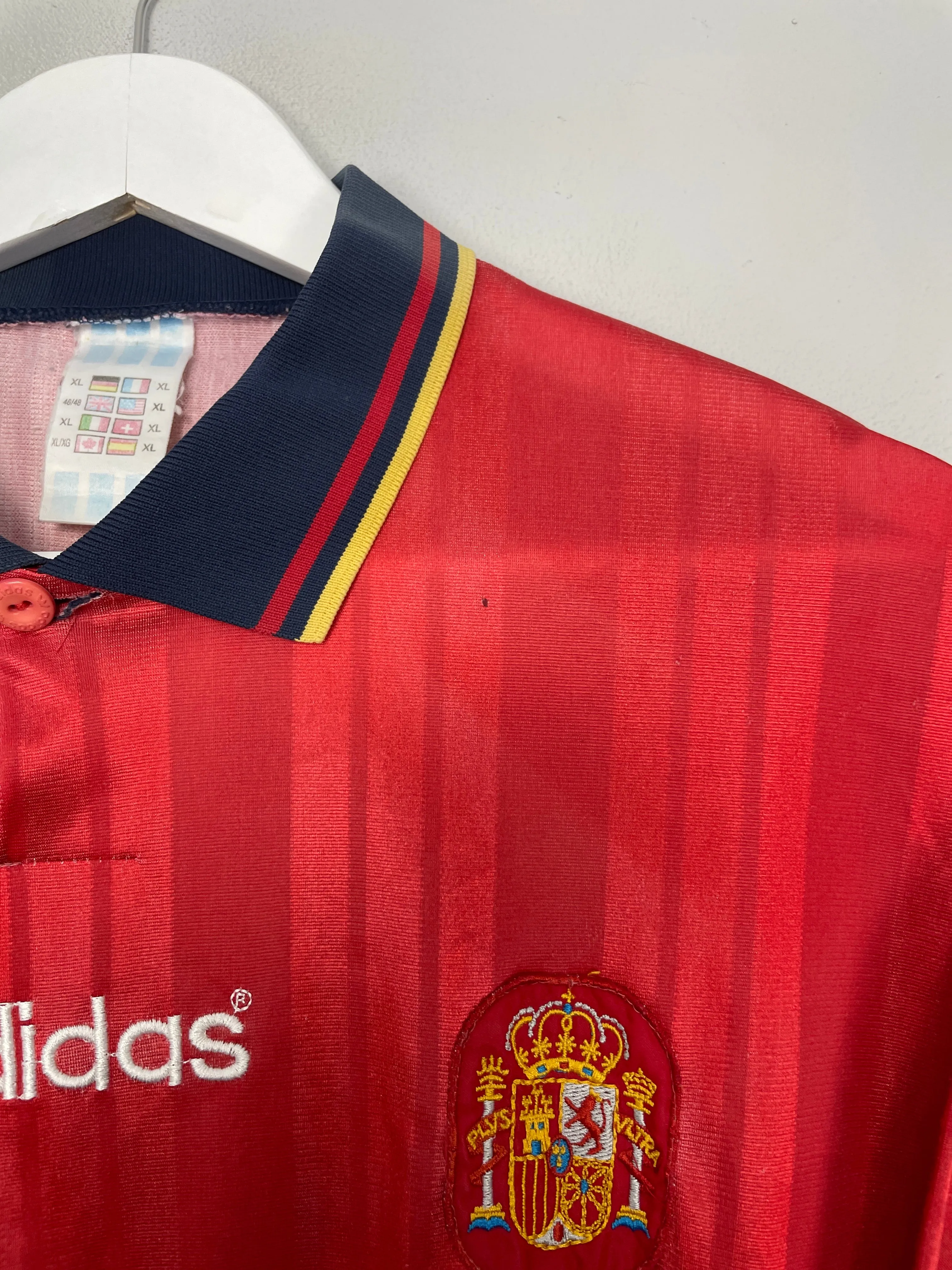 1994/96 SPAIN HOME SHIRT (XL) ADIDAS