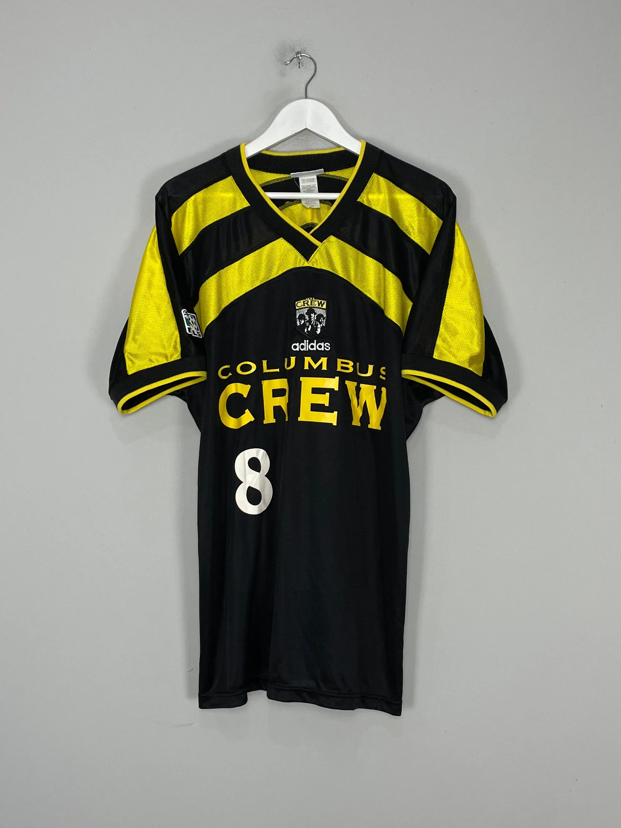 1996 COLOMBUS CREW OUGHTON #8 HOME SHIRT (L) ADIDAS