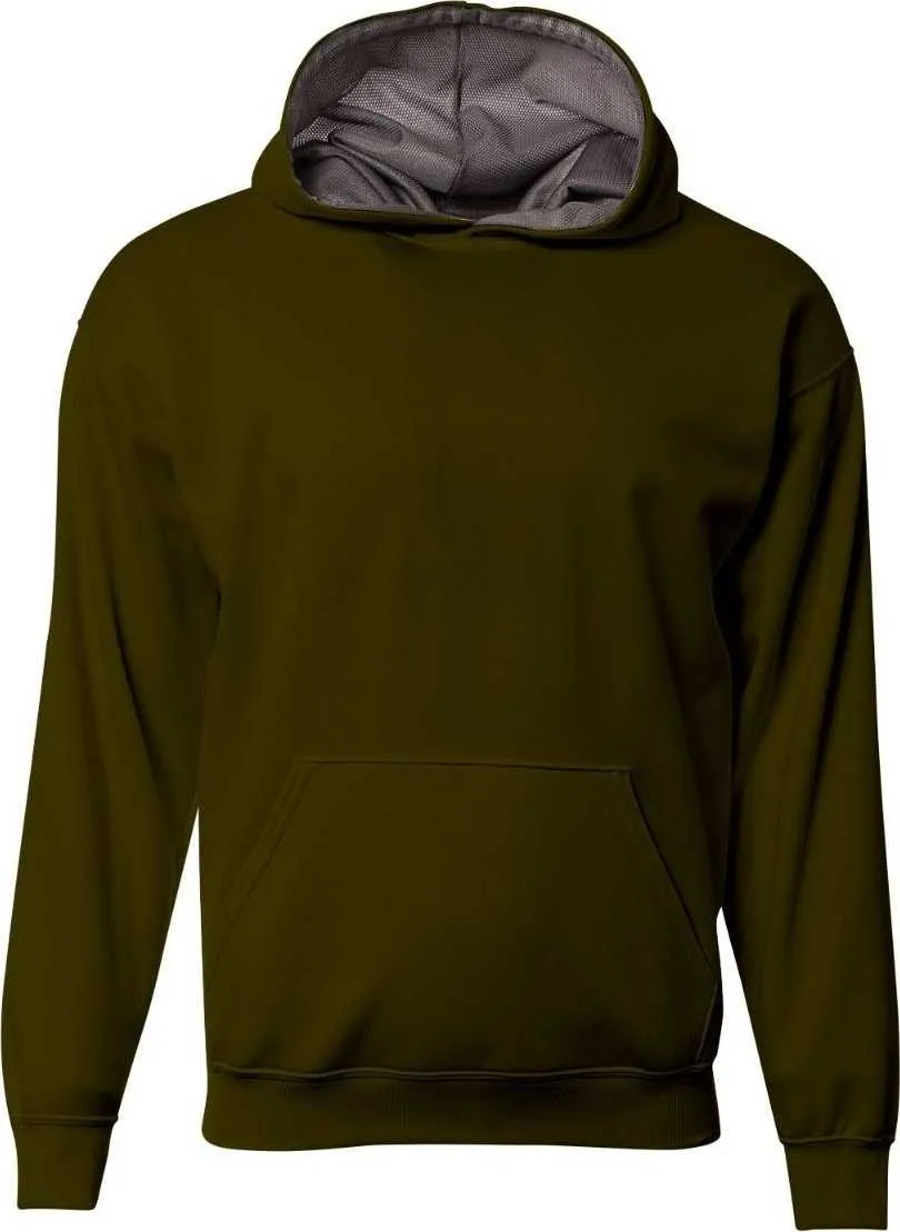 A4 NB4279 Sprint Fleece Hoodie - Military Green Graphite