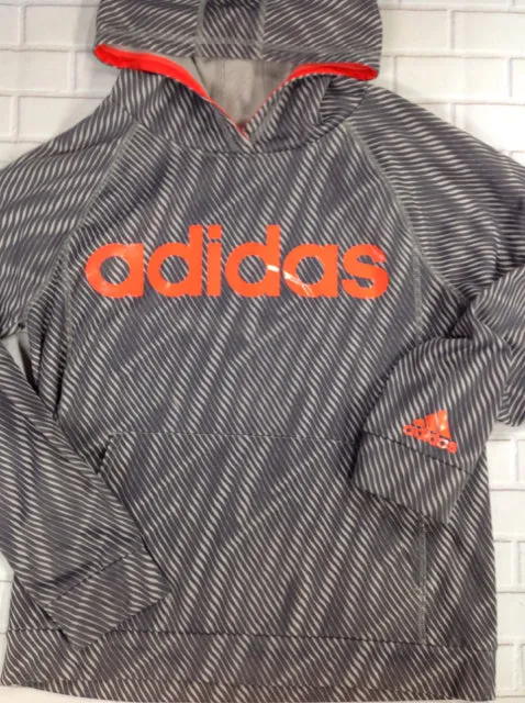 Adidas GRAY & ORANGE Logo Top