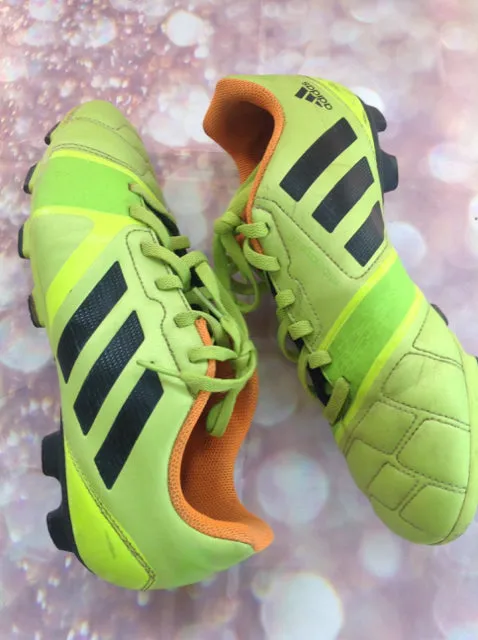 Adidas LIME GREEN & YELLOW Cleats Size 6