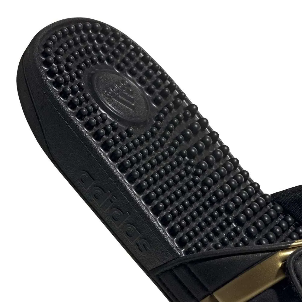 Adidas Men's Adissage Slide (Core Black/Gold Metallic/Core Black)