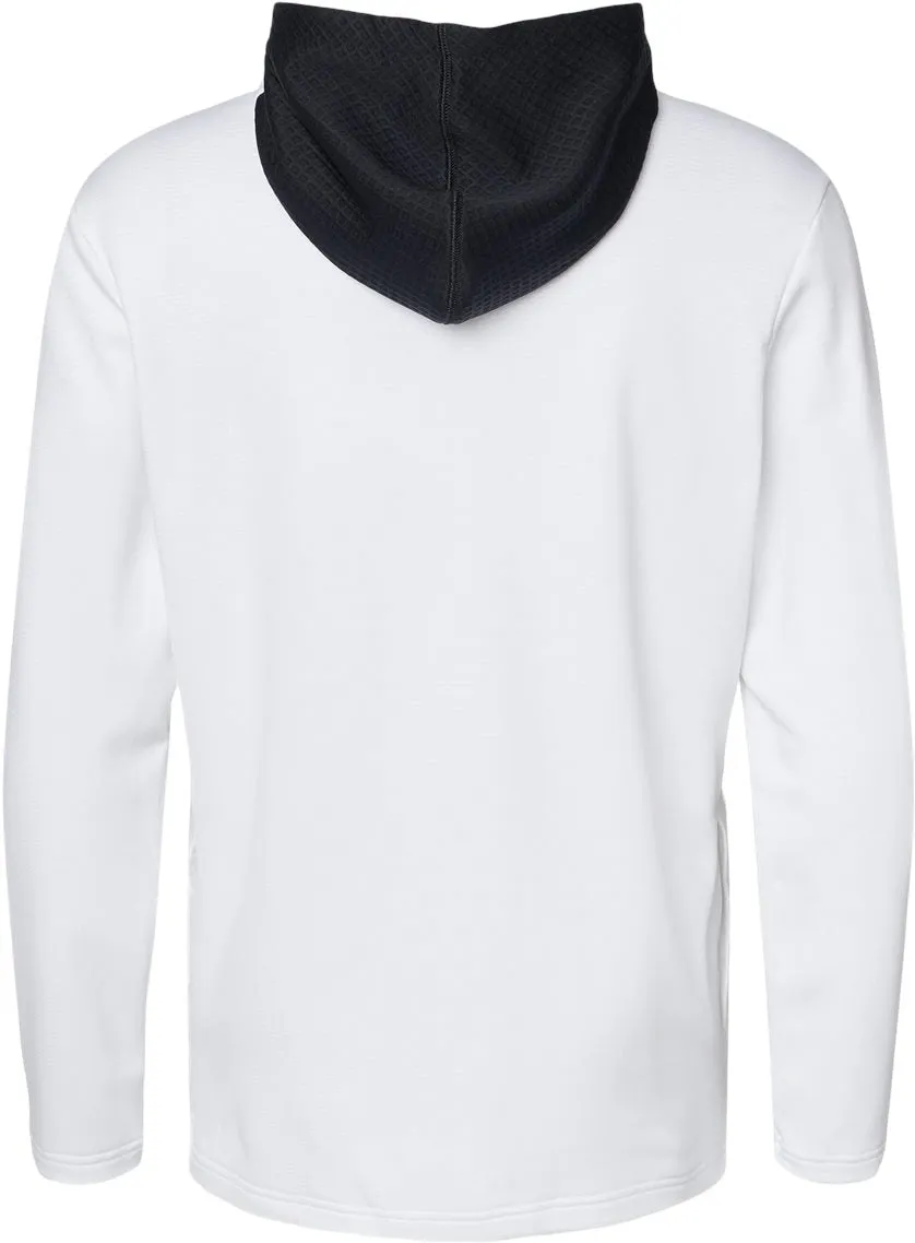 Adidas Textured Mixed Media Hooded Sweatshirt