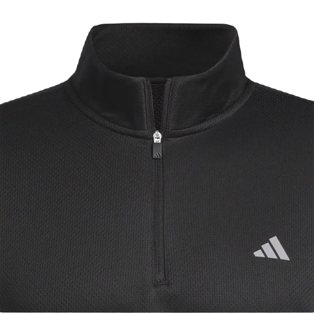 Adidas Ultimate365 Textured Quarter-Zip Top - Black