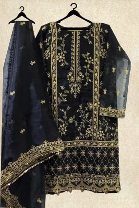 Agha Noor Organza Suit