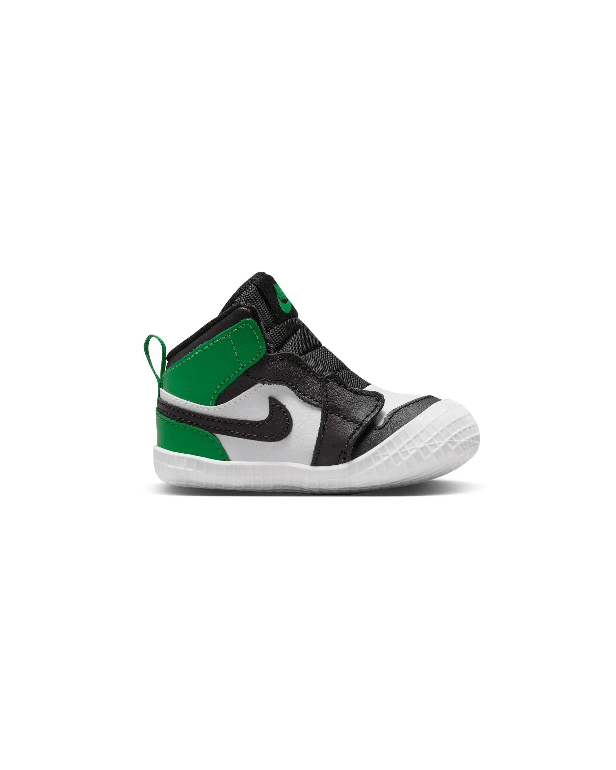 Air Jordan 1 Crib Bootie - Black / Lucky Green / White