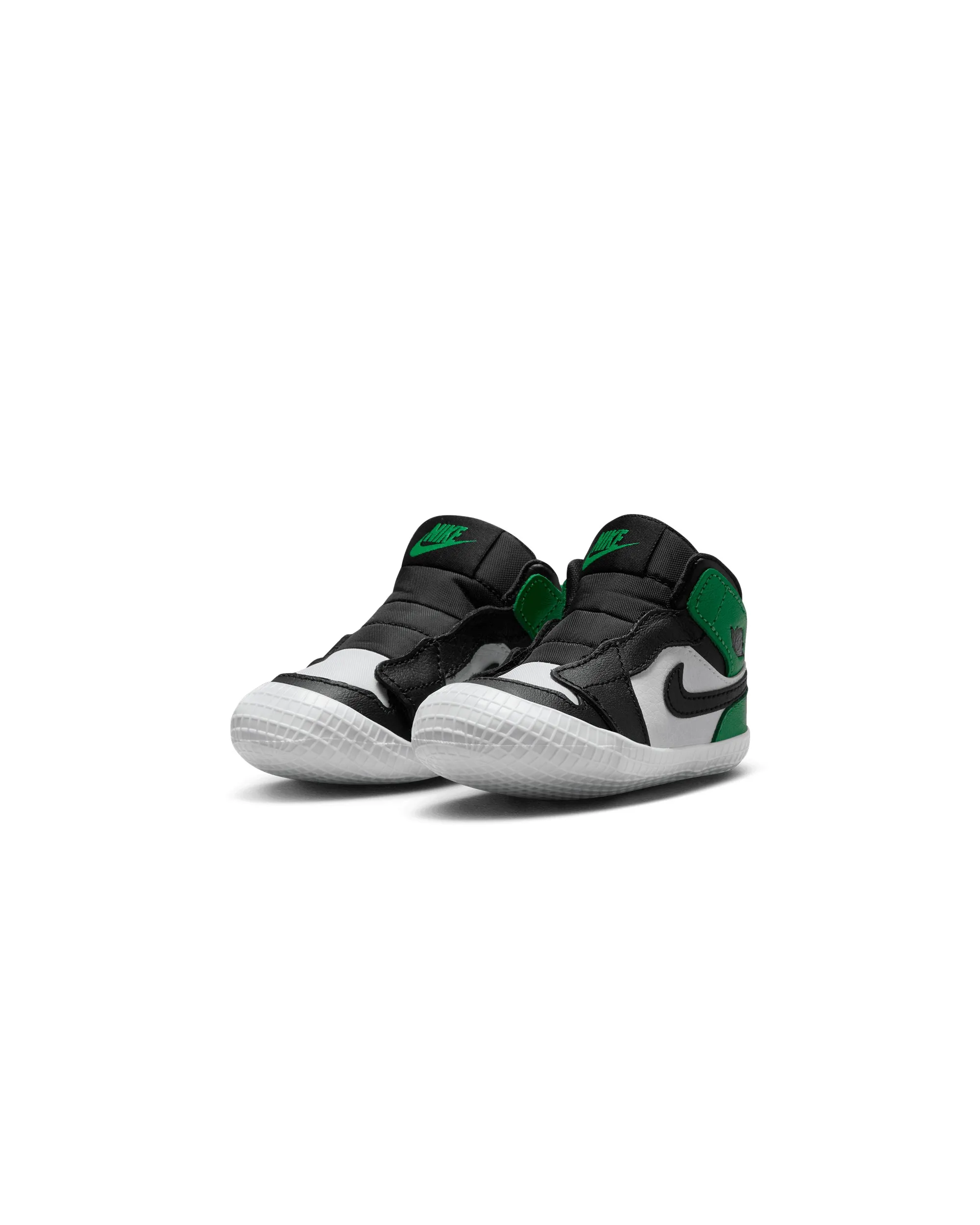 Air Jordan 1 Crib Bootie - Black / Lucky Green / White