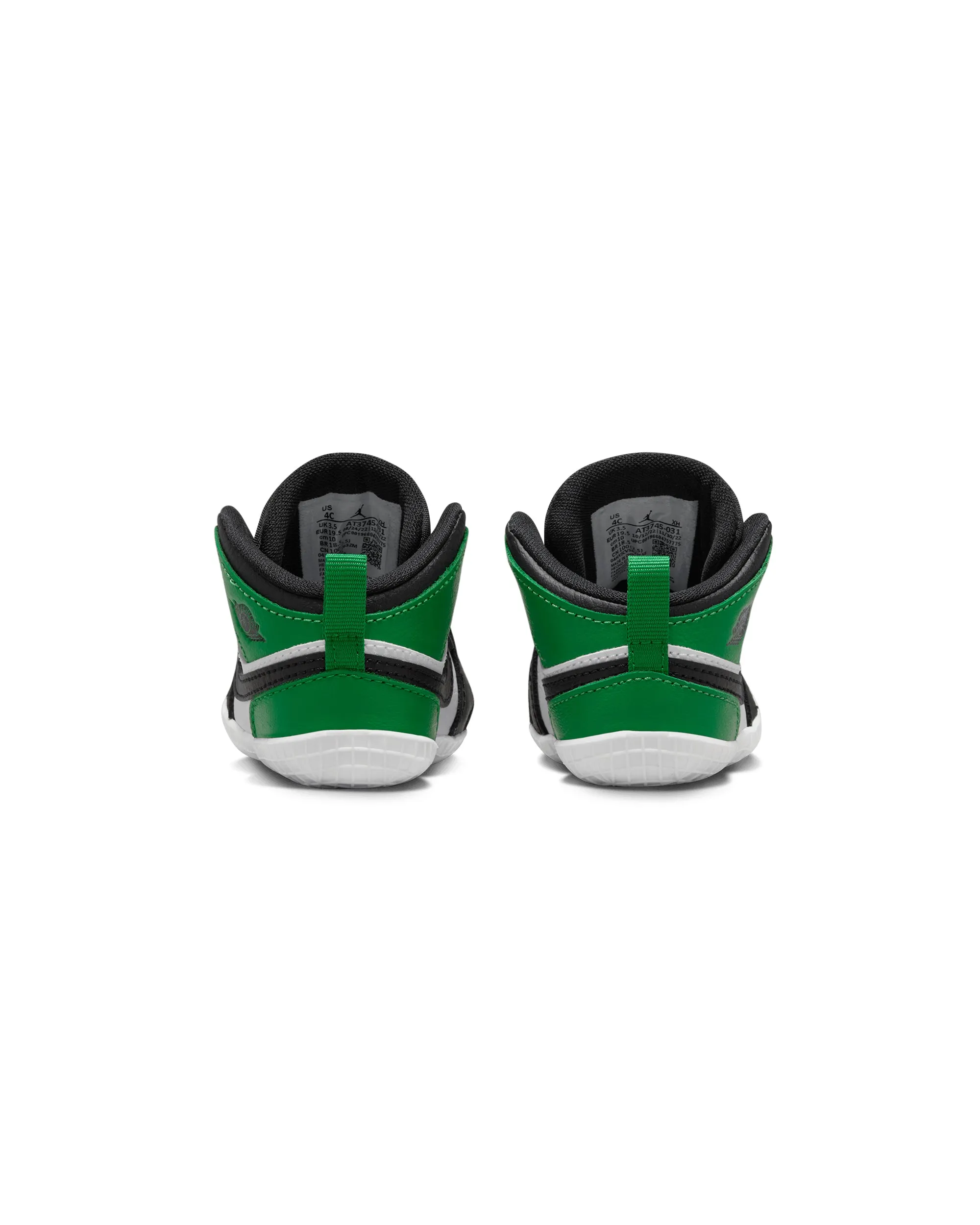 Air Jordan 1 Crib Bootie - Black / Lucky Green / White