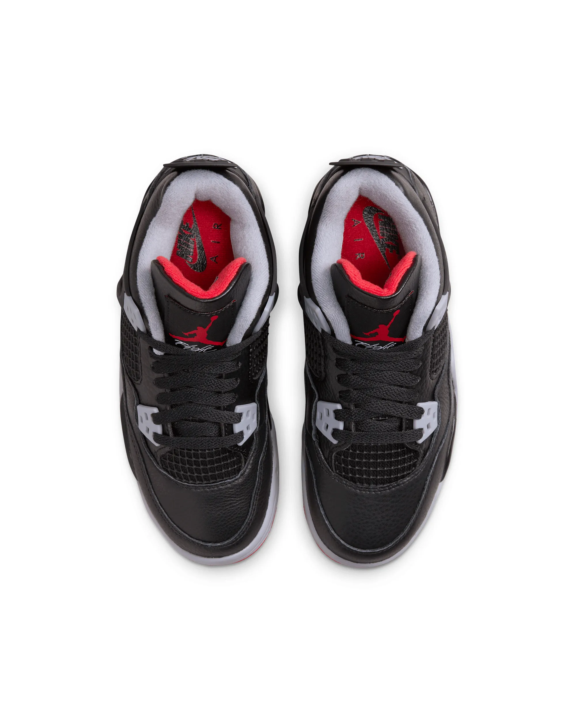 Air Jordan 4 Retro "Bred Reimagined" (GS) - Black / Fire Red / Grey / White