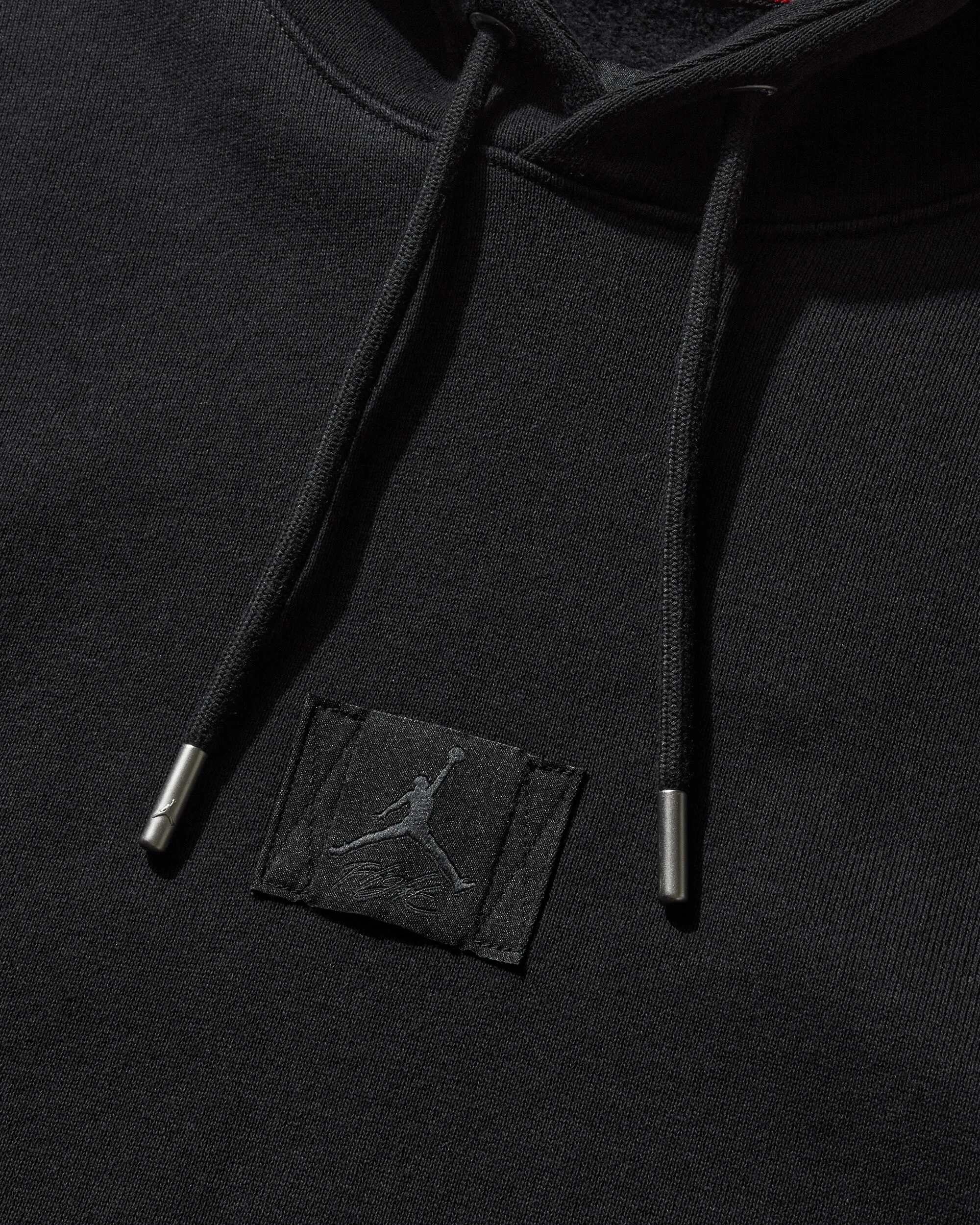 Air Jordan Wordmark Fleece Pullover Hoodie Black