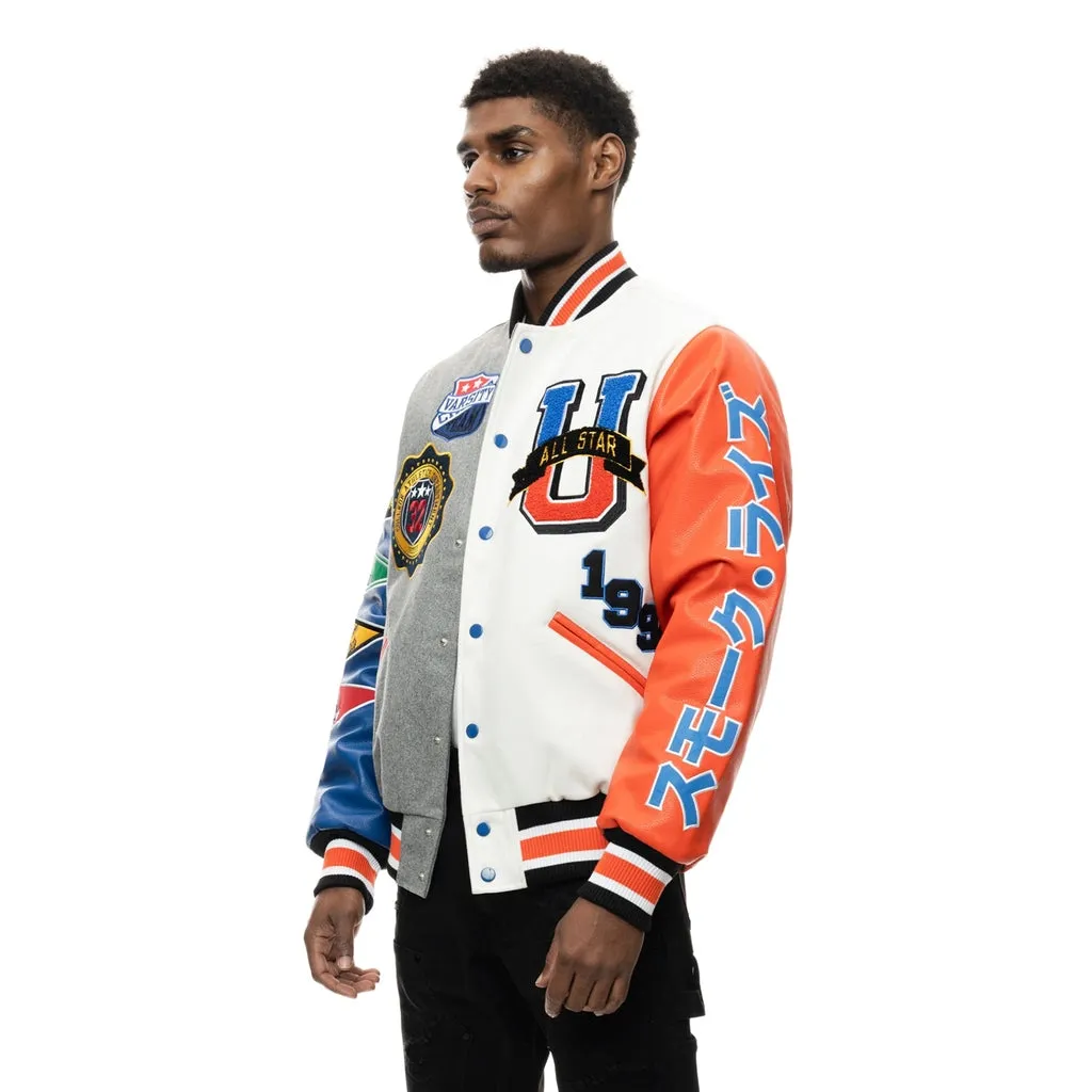 All Star Varsity Jacket - Royal White