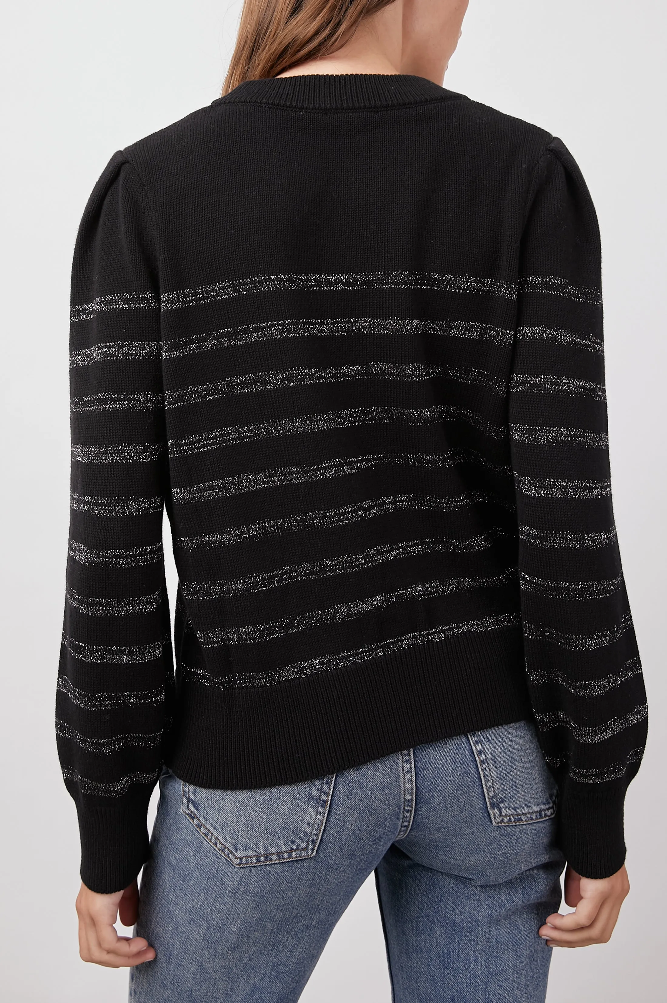 ALLEGRA SWEATER - BLACK METALLIC