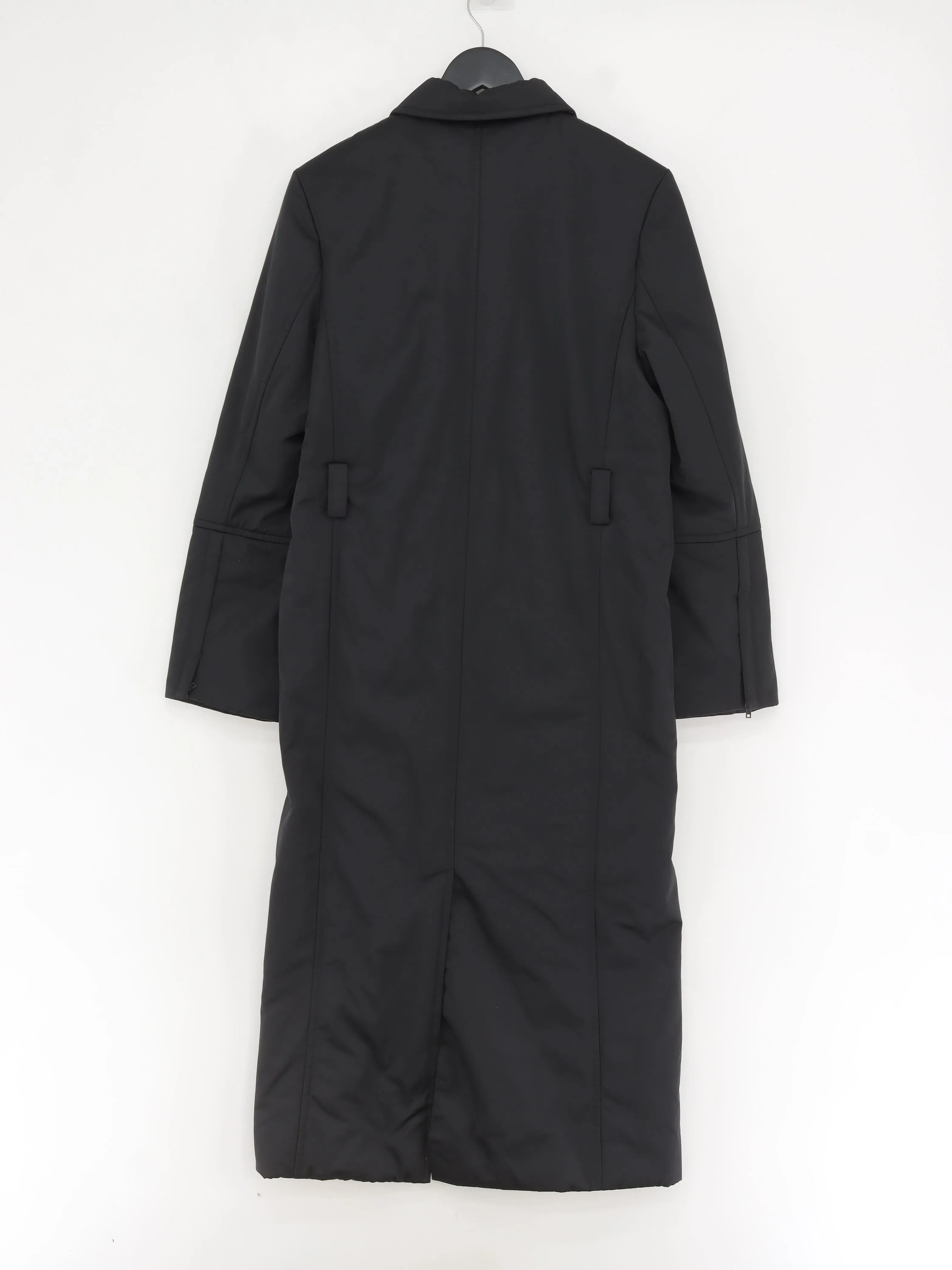 & Other Stories Women's Coat UK 10 Black Polyester with Viscose