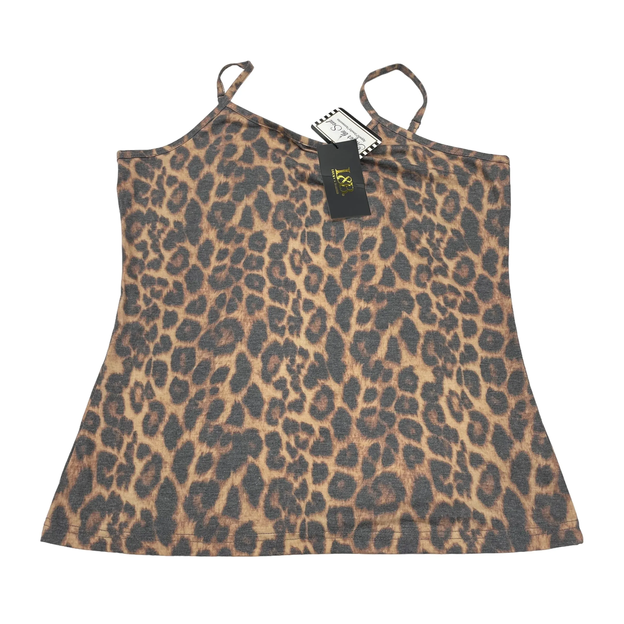 ANIMAL PRINT    CLOTHES MENTOR TOP SLEEVELESS, Size XL