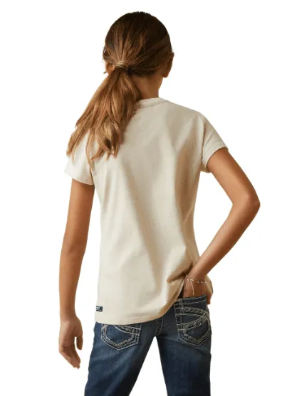 Ariat Girl's Flora Oatmeal Tee 10043740