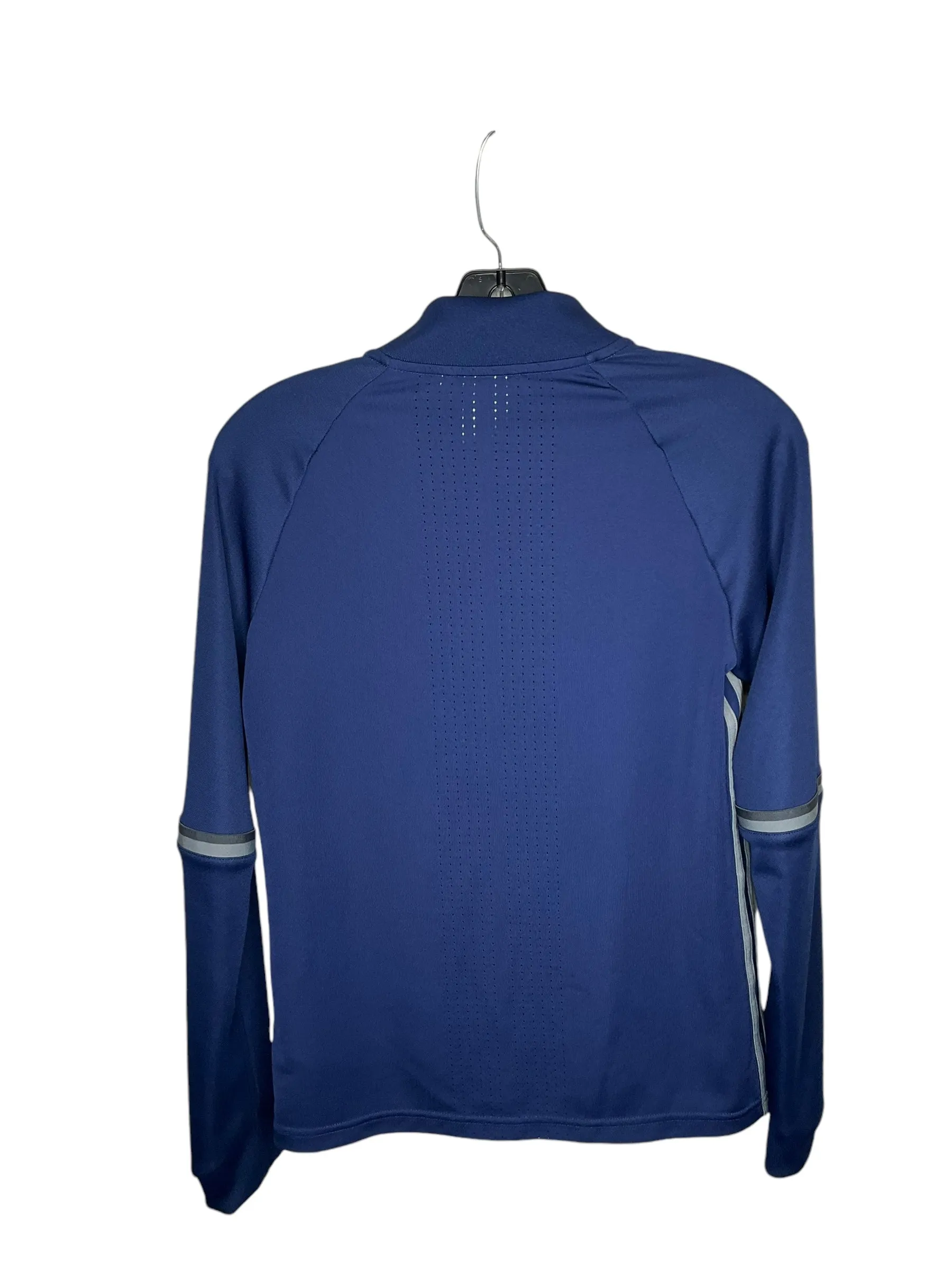 Athletic Jacket By Adidas In Blue, Size: Xs