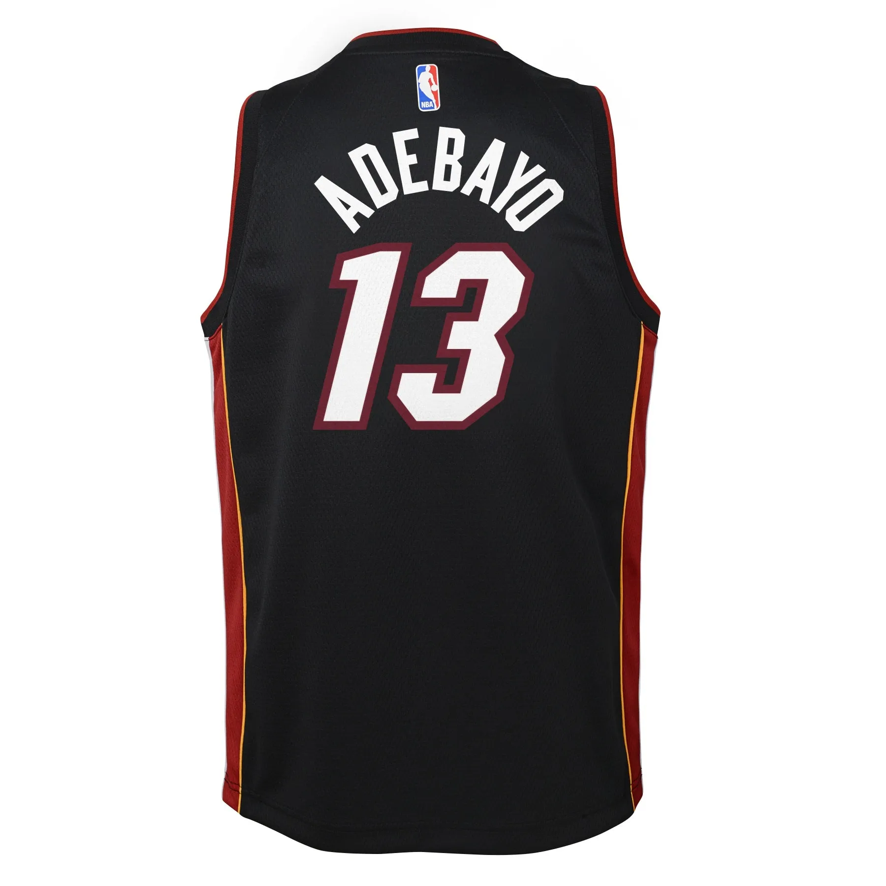 Bam Adebayo Nike Kids Icon Black Replica Jersey