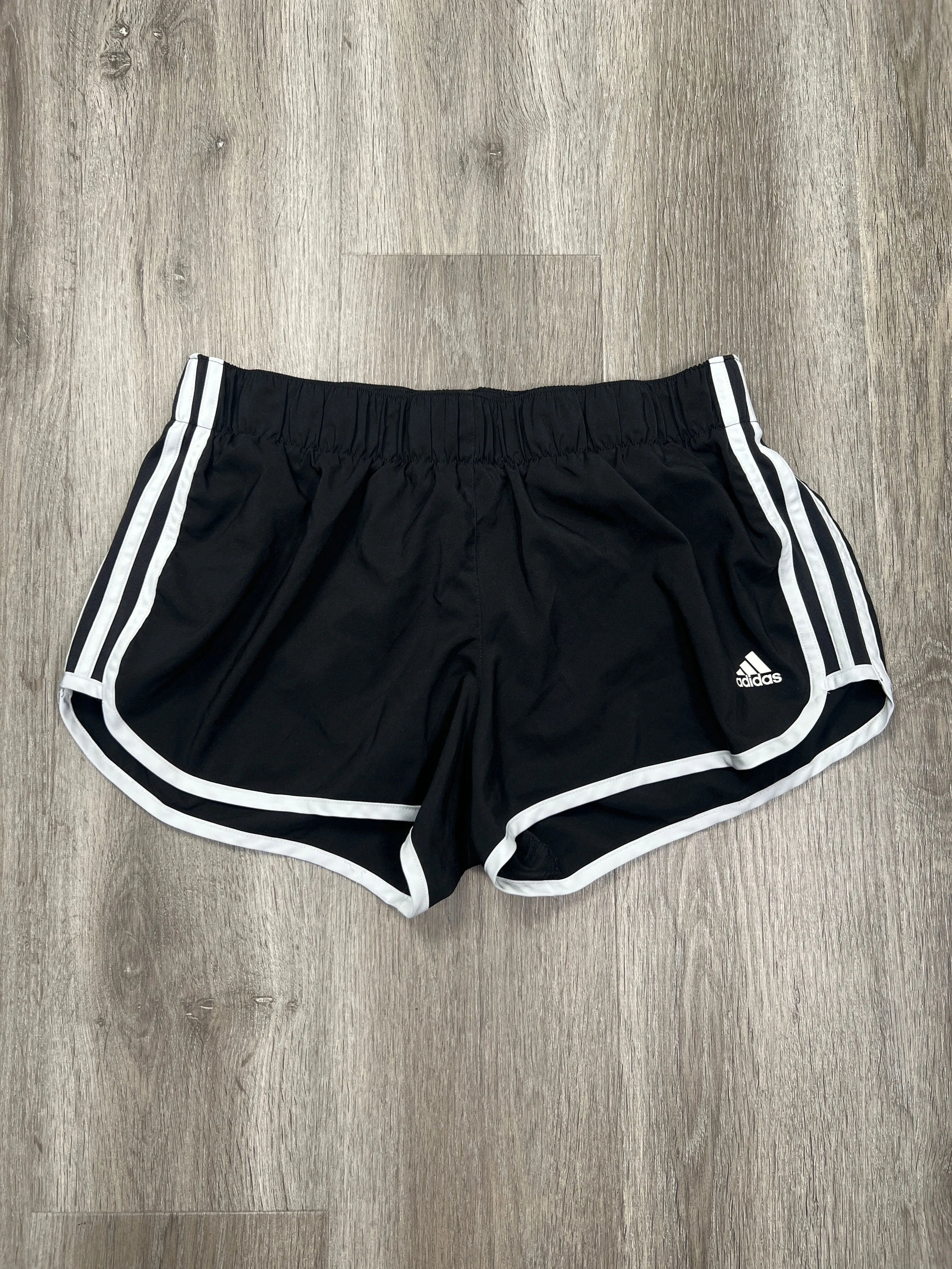 Black & White Athletic Shorts Adidas, Size L