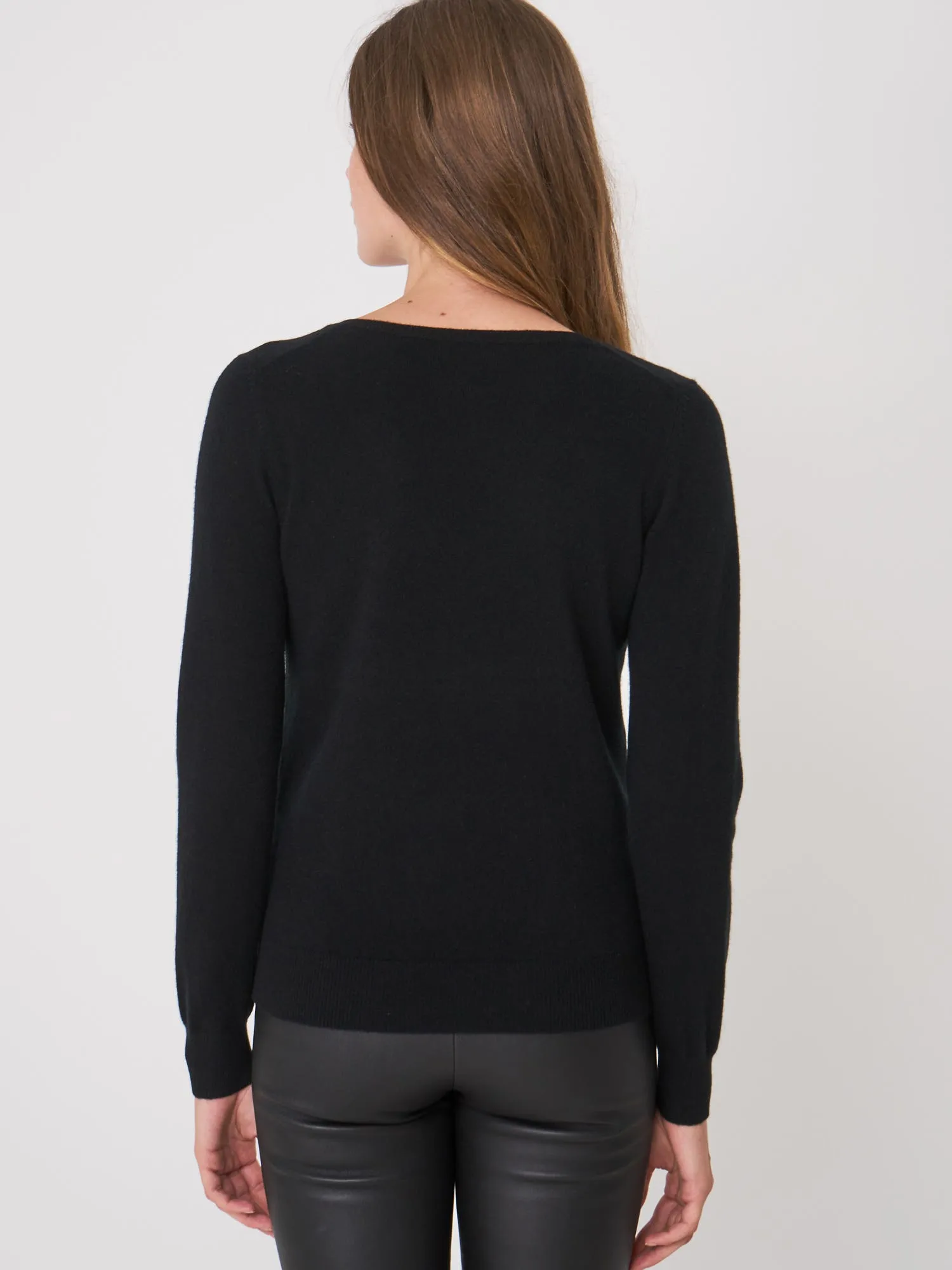 Black Organic Cashmere Sweater