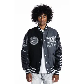 Bulldog Varsity Jacket - Grey