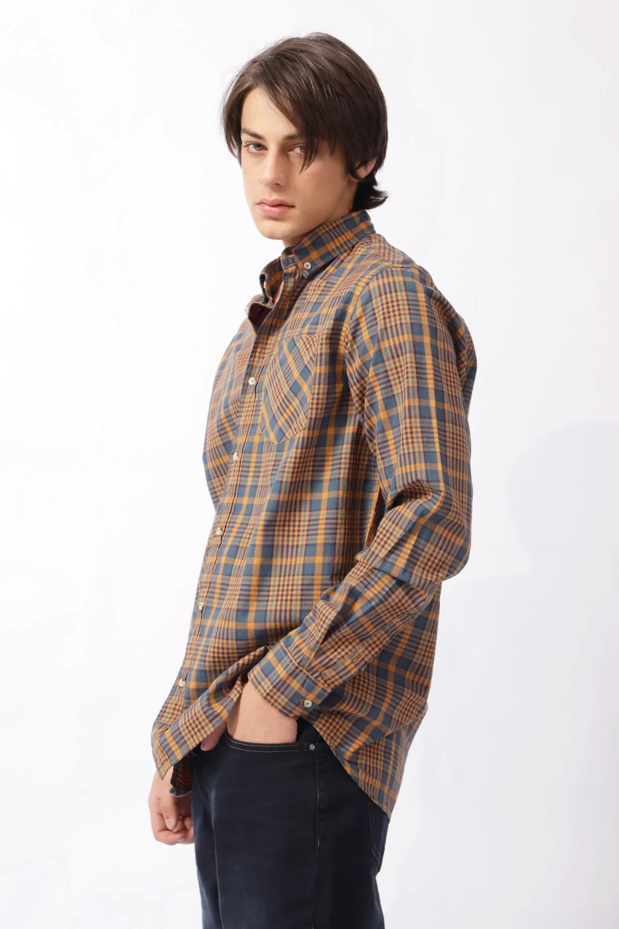 BUTTON DOWN CHECK SHIRT