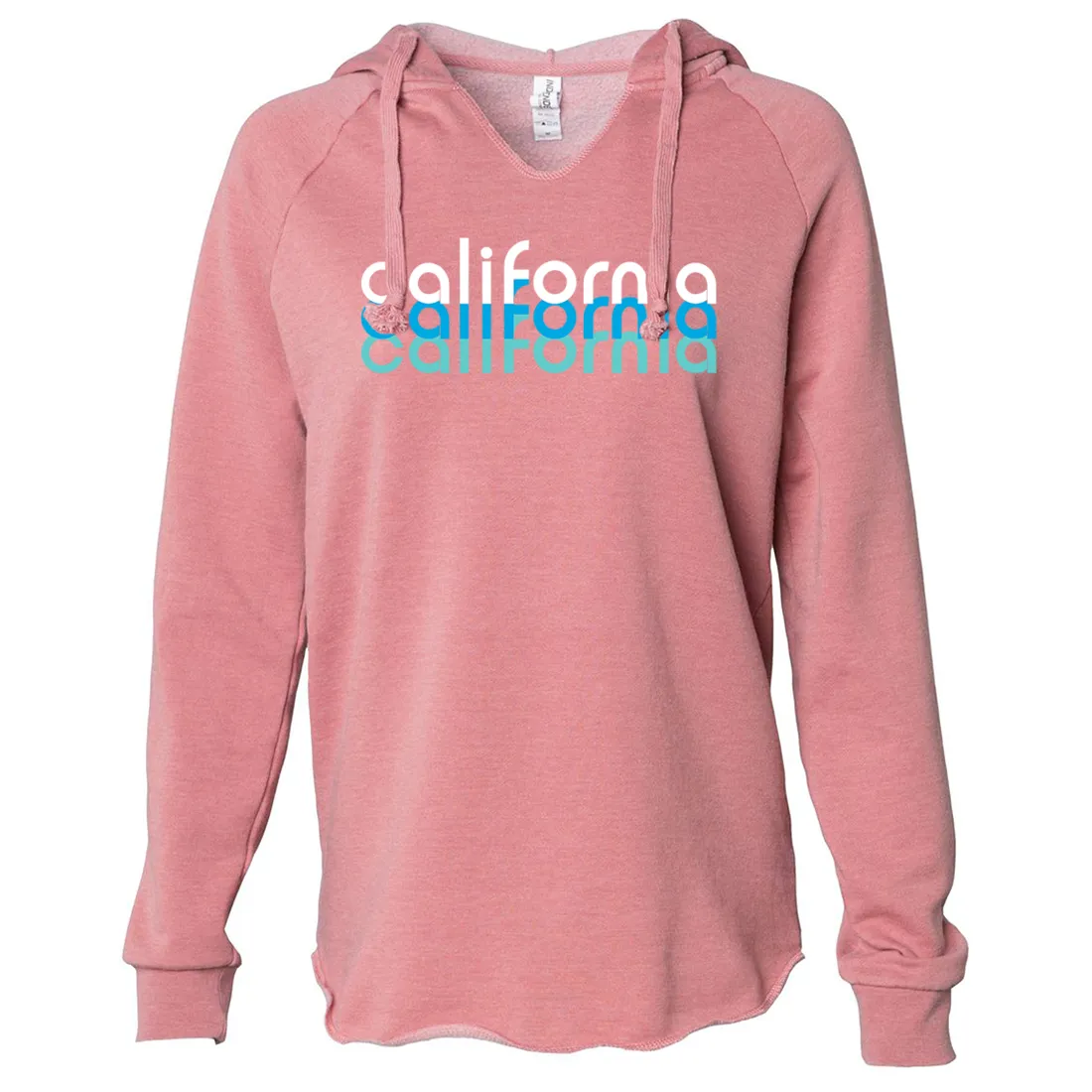 California Cool Stacked Women's Soft Hooded Pullover