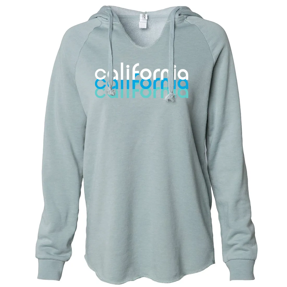 California Cool Stacked Women's Soft Hooded Pullover