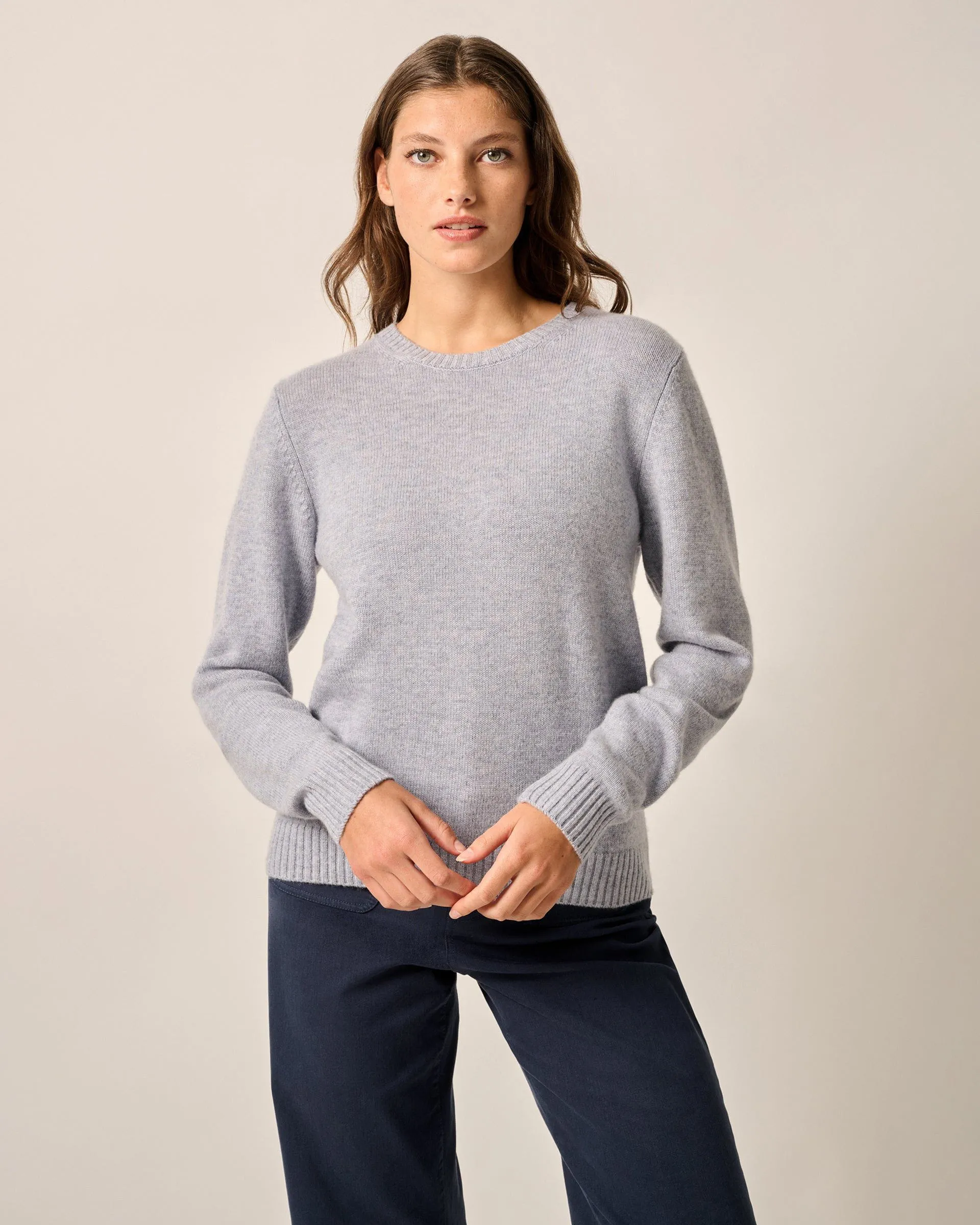 Cashmere Blend Crewneck Sweater