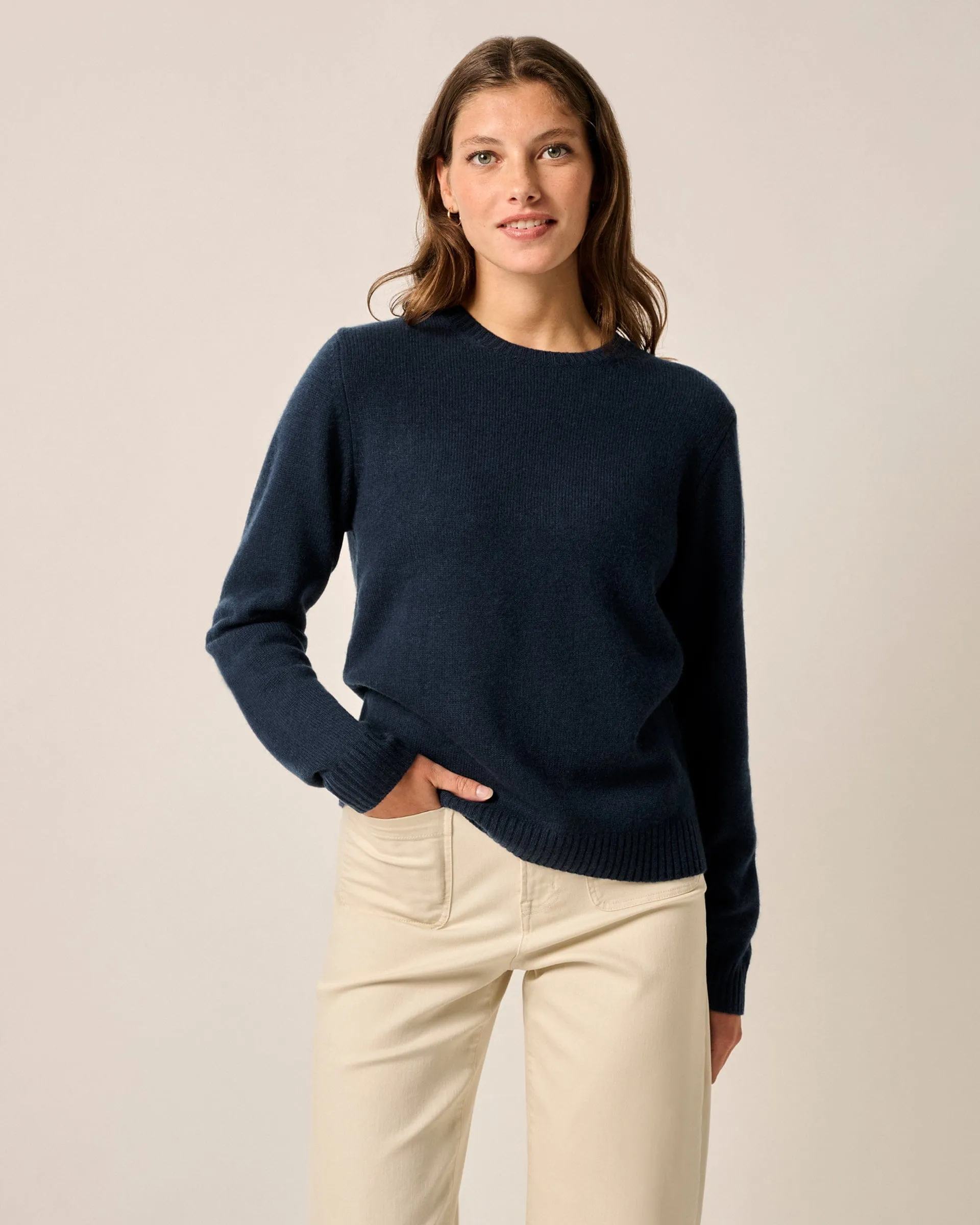 Cashmere Blend Crewneck Sweater