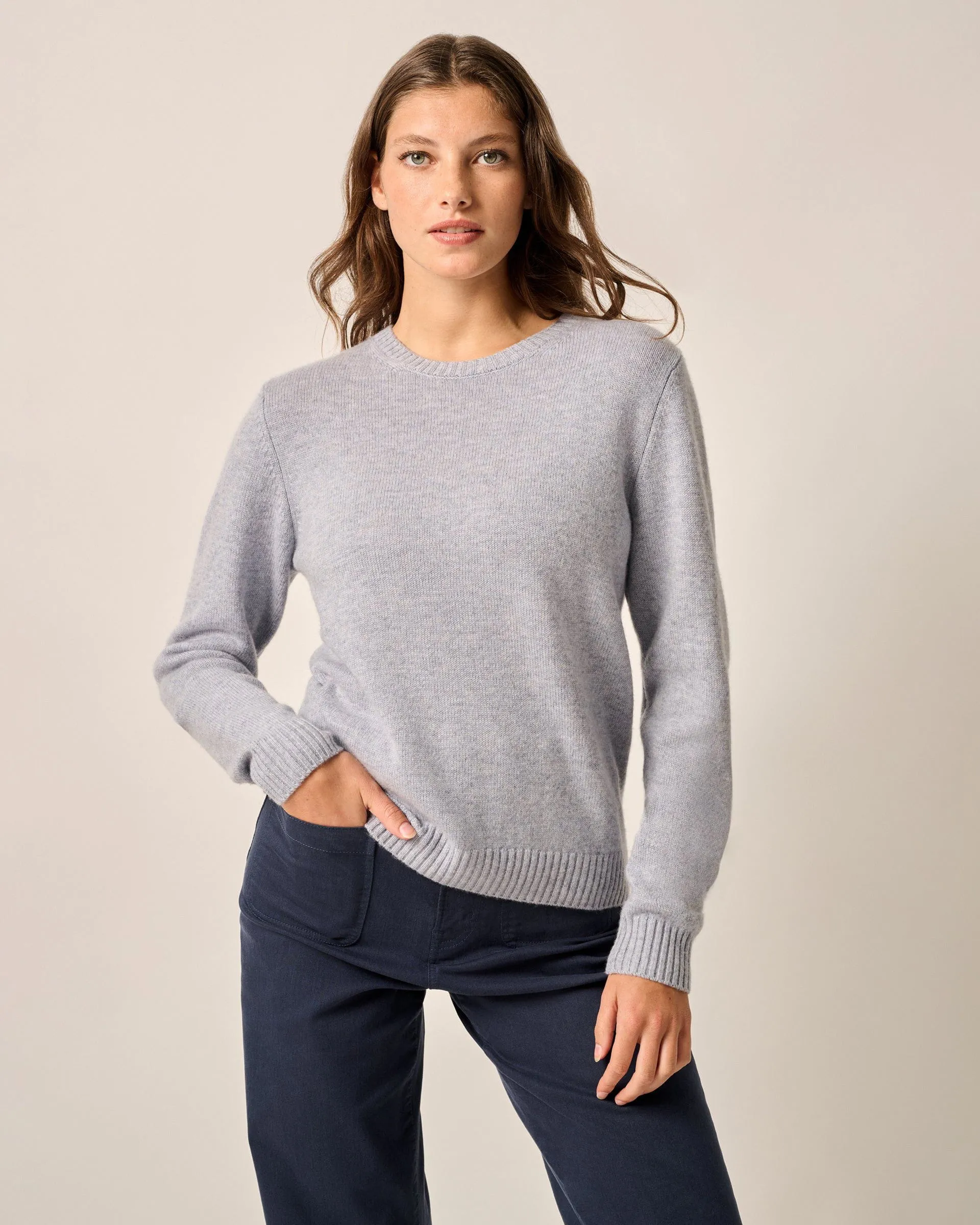 Cashmere Blend Crewneck Sweater