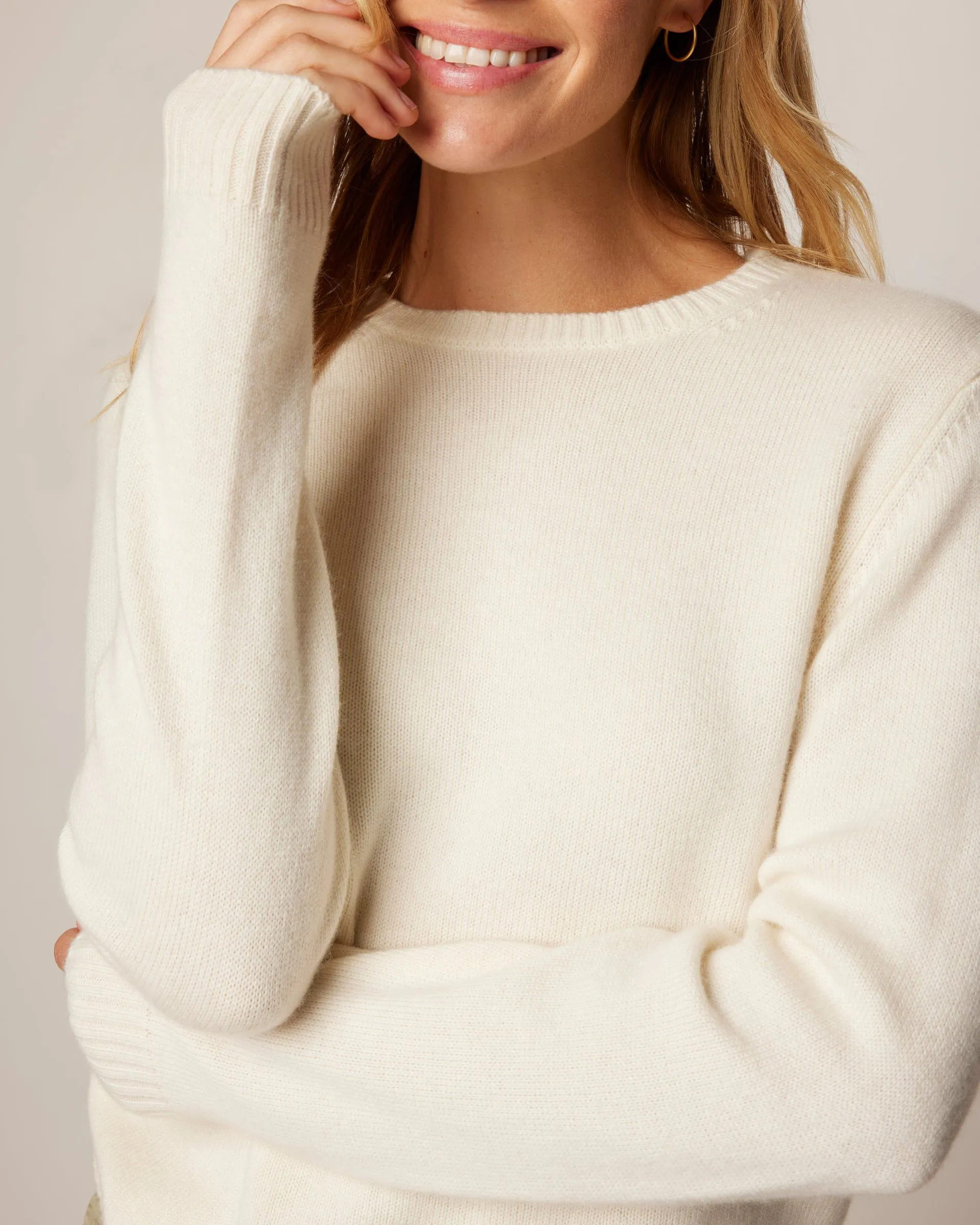 Cashmere Blend Crewneck Sweater