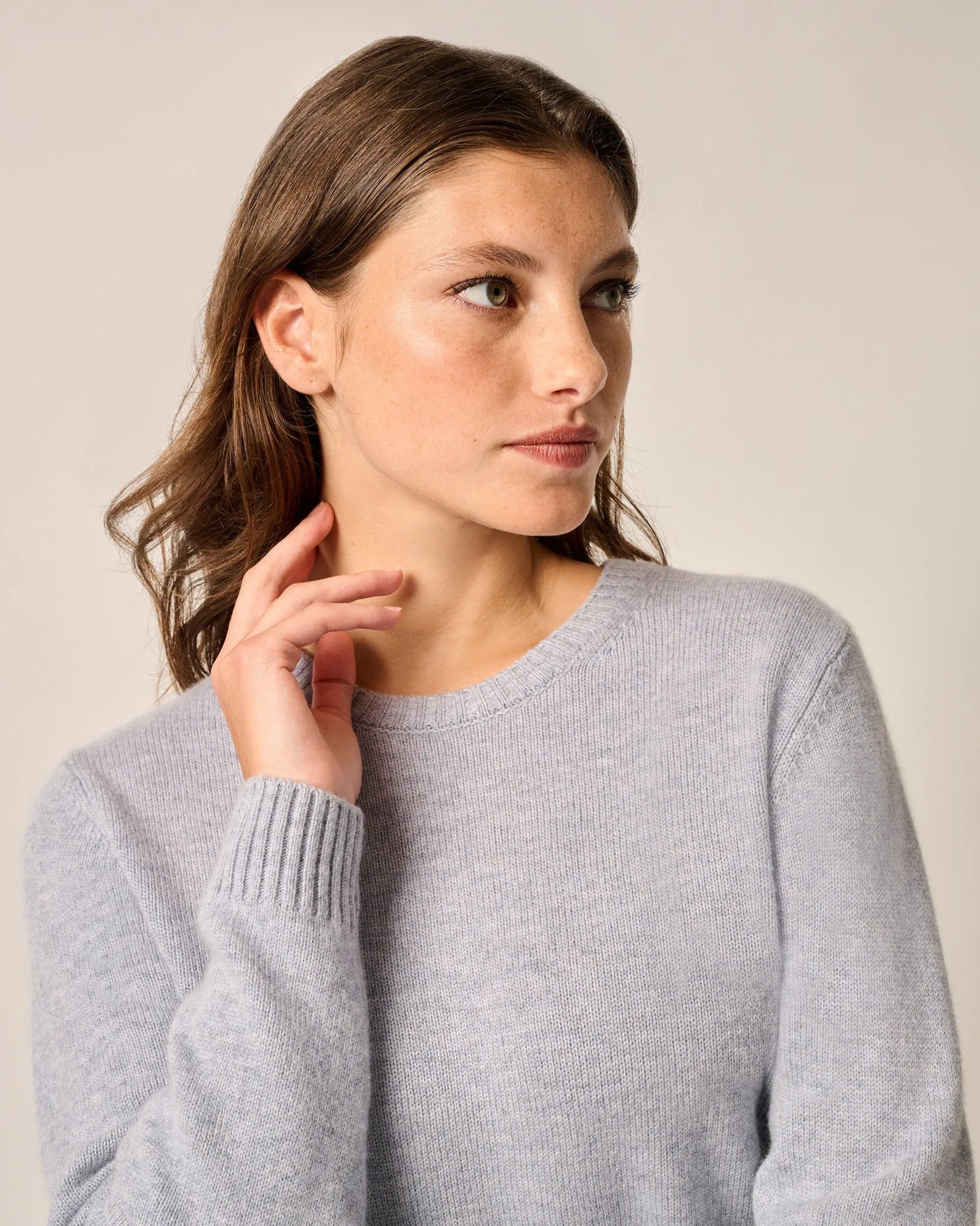 Cashmere Blend Crewneck Sweater