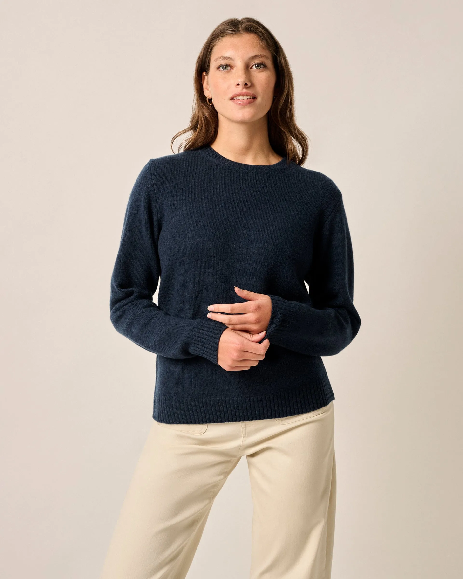 Cashmere Blend Crewneck Sweater