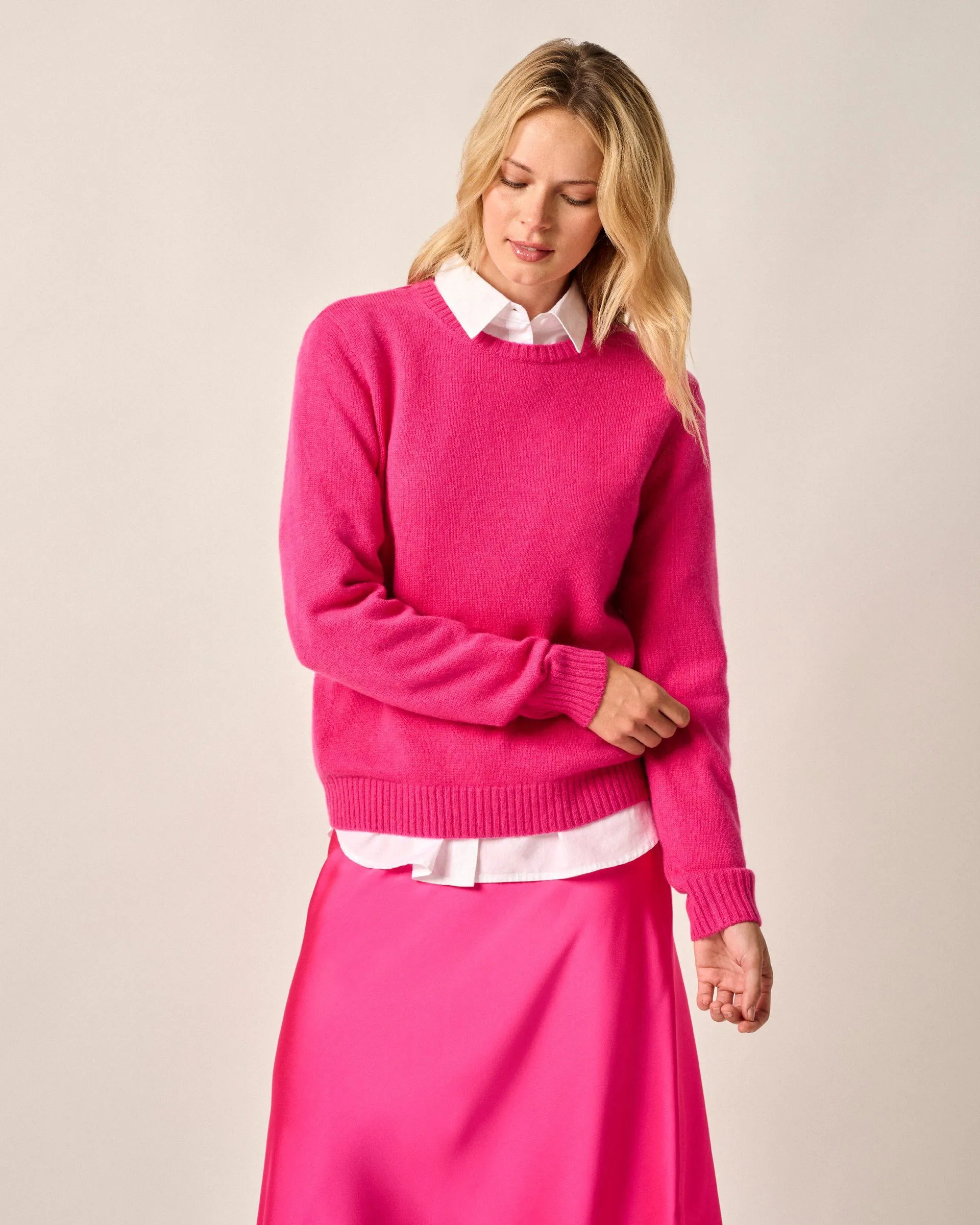 Cashmere Blend Crewneck Sweater