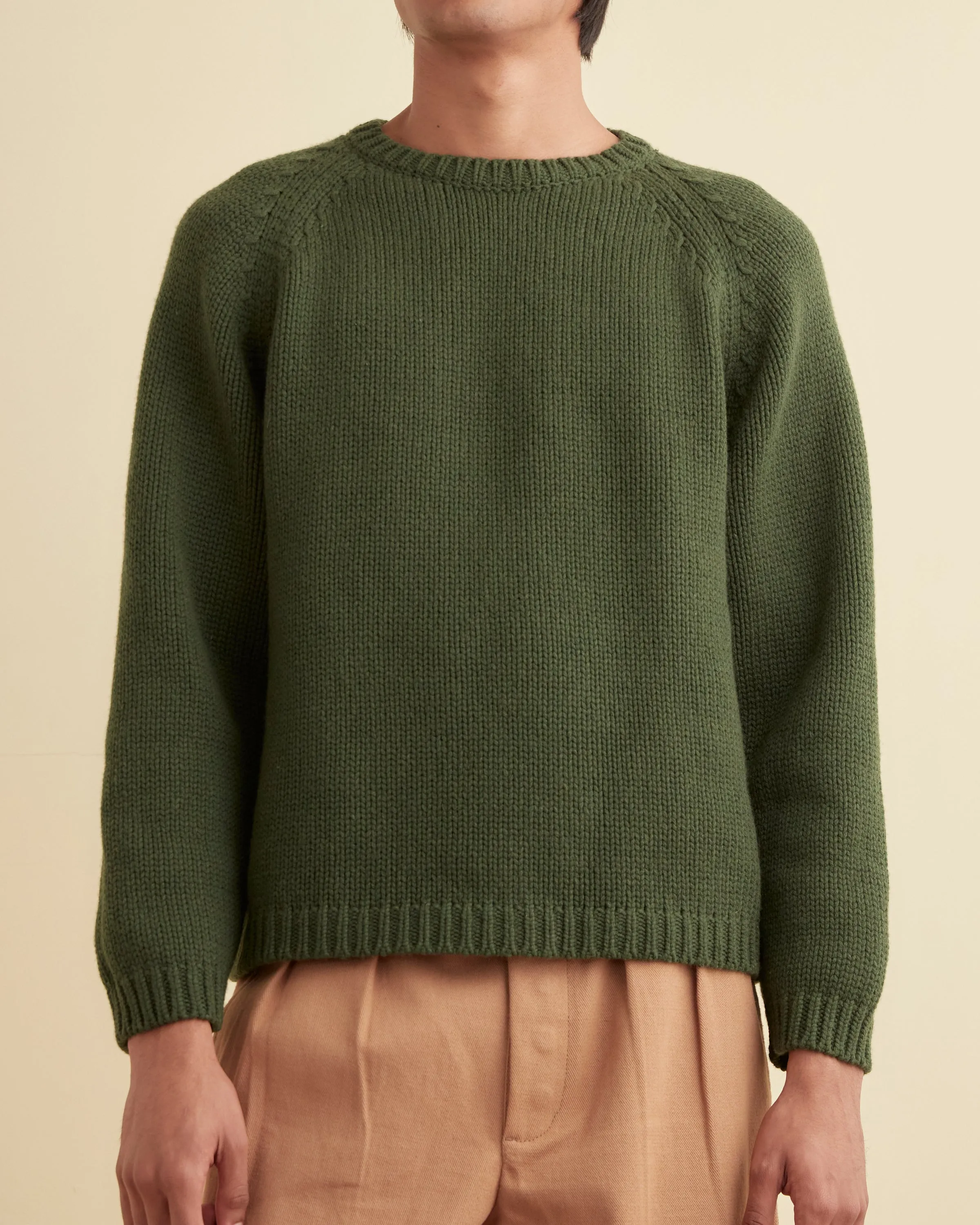 Cashmere Crewneck - Green