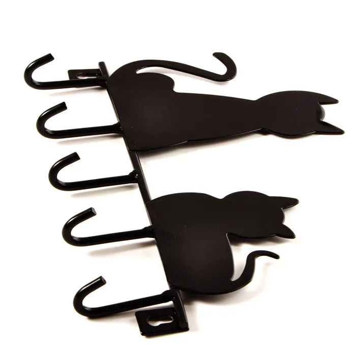 Cat Design Metal Wall Hooks Robe Hanger