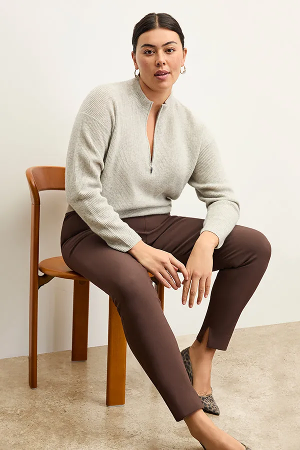 Cece Sweater - Cashmere :: Light Heather Gray