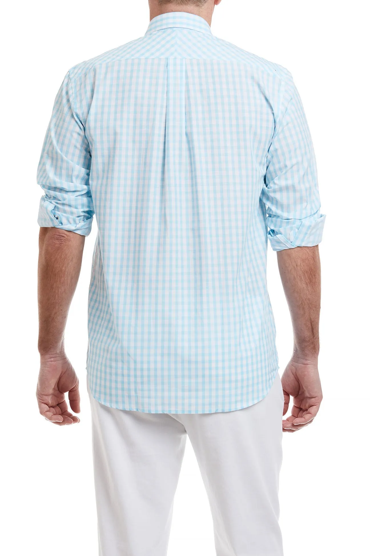 Chase Shirt Aqua Beach Gingham