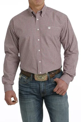 Cinch Burgundy Plaid Shirt