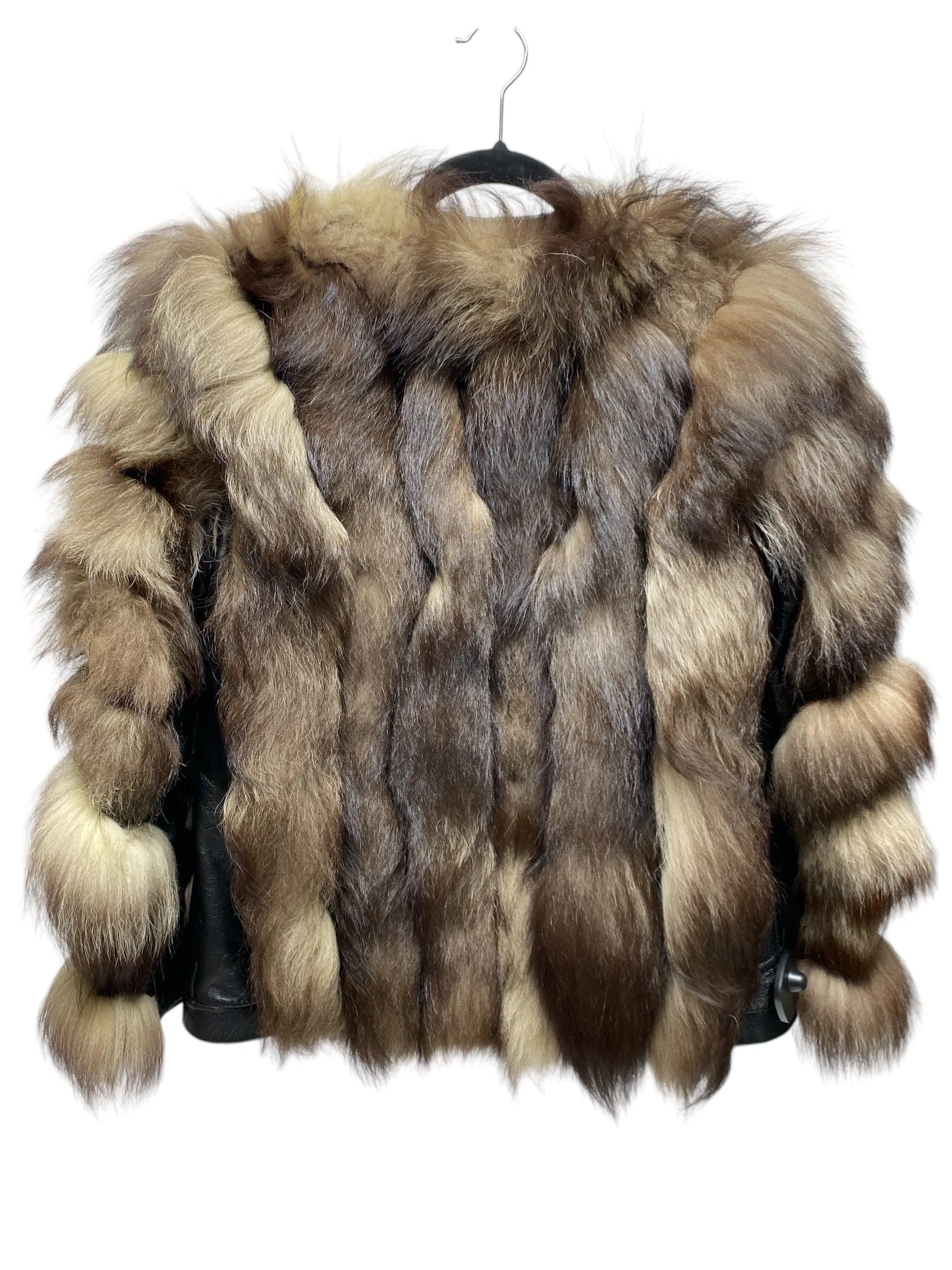 Coat Faux Fur & Sherpa By Clothes Mentor In Brown & Tan, Size: S