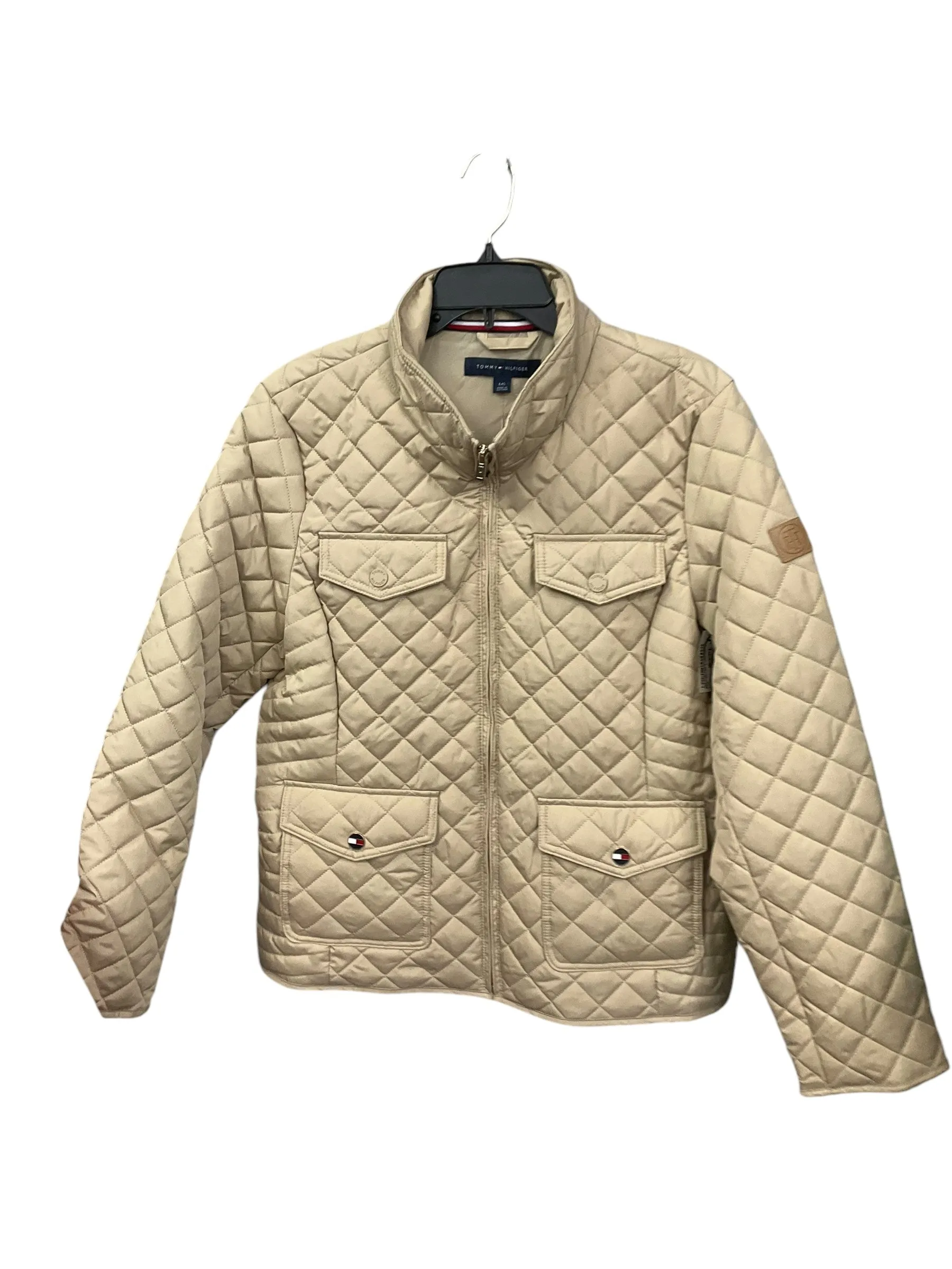 Coat Puffer & Quilted By Tommy Hilfiger In Tan, Size: L