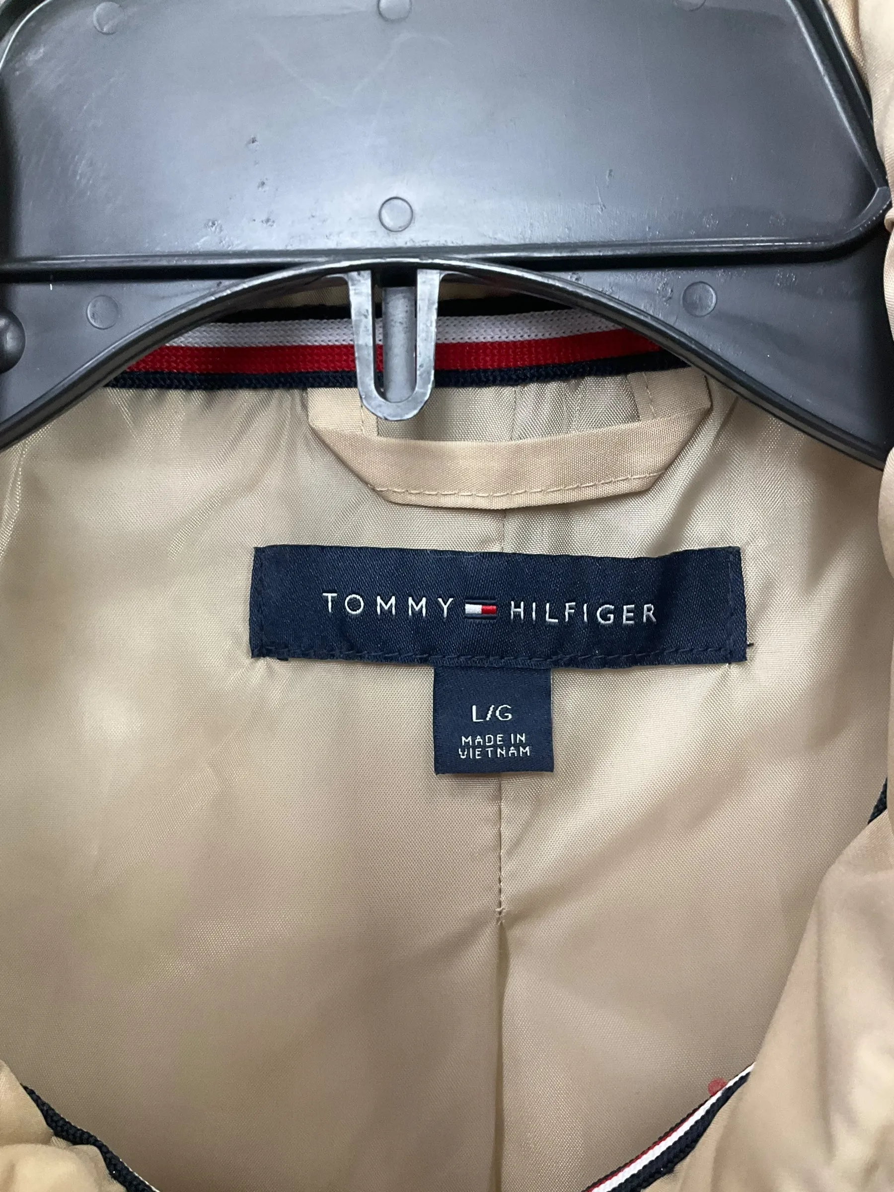 Coat Puffer & Quilted By Tommy Hilfiger In Tan, Size: L