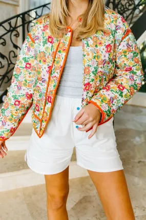 Cottage Coat - Ivory Floral