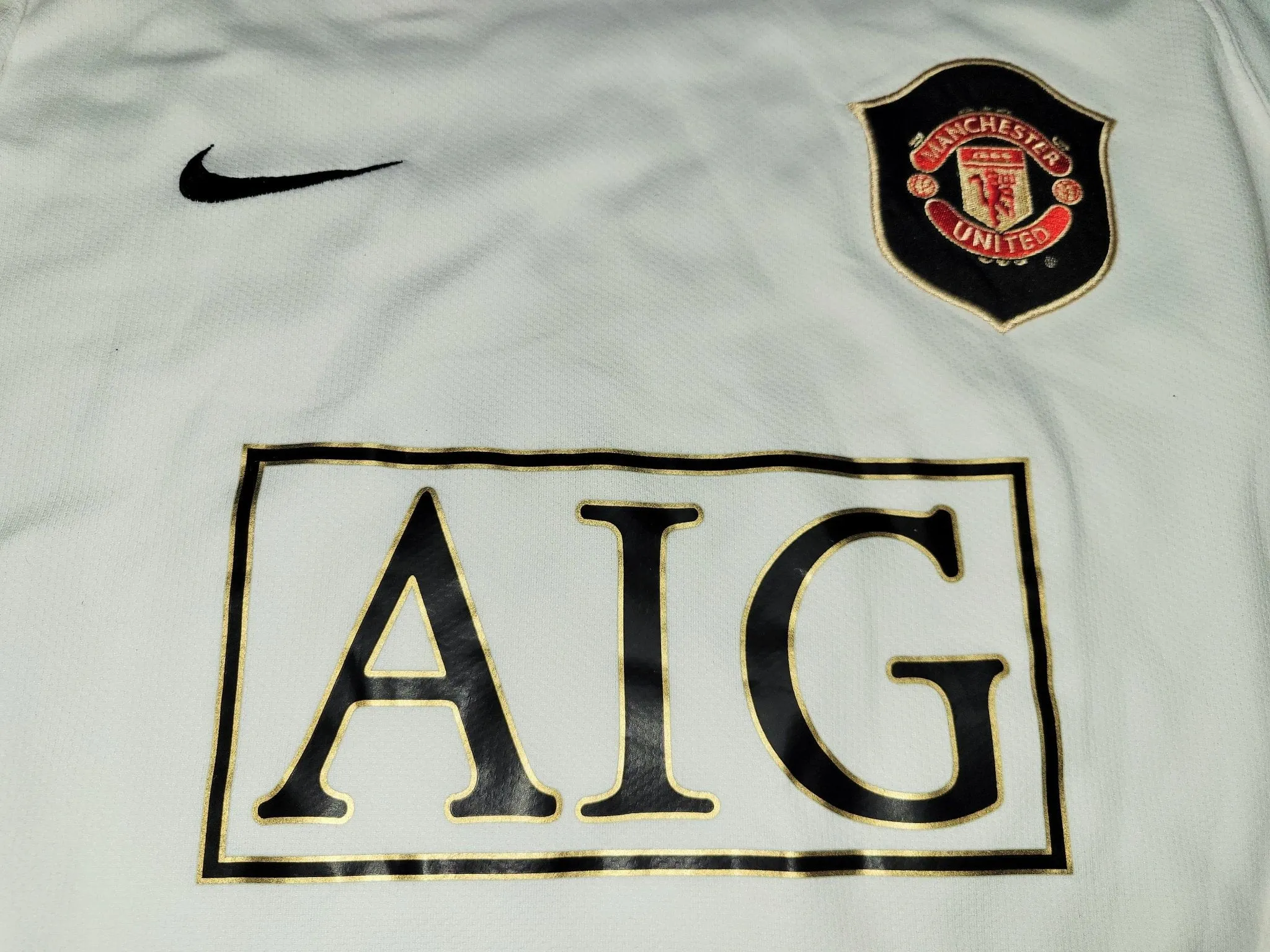 Cristiano Ronaldo Manchester United 2007 2008 UEFA Long Sleeve Third Soccer Jersey M SKU# H6SYS 146818