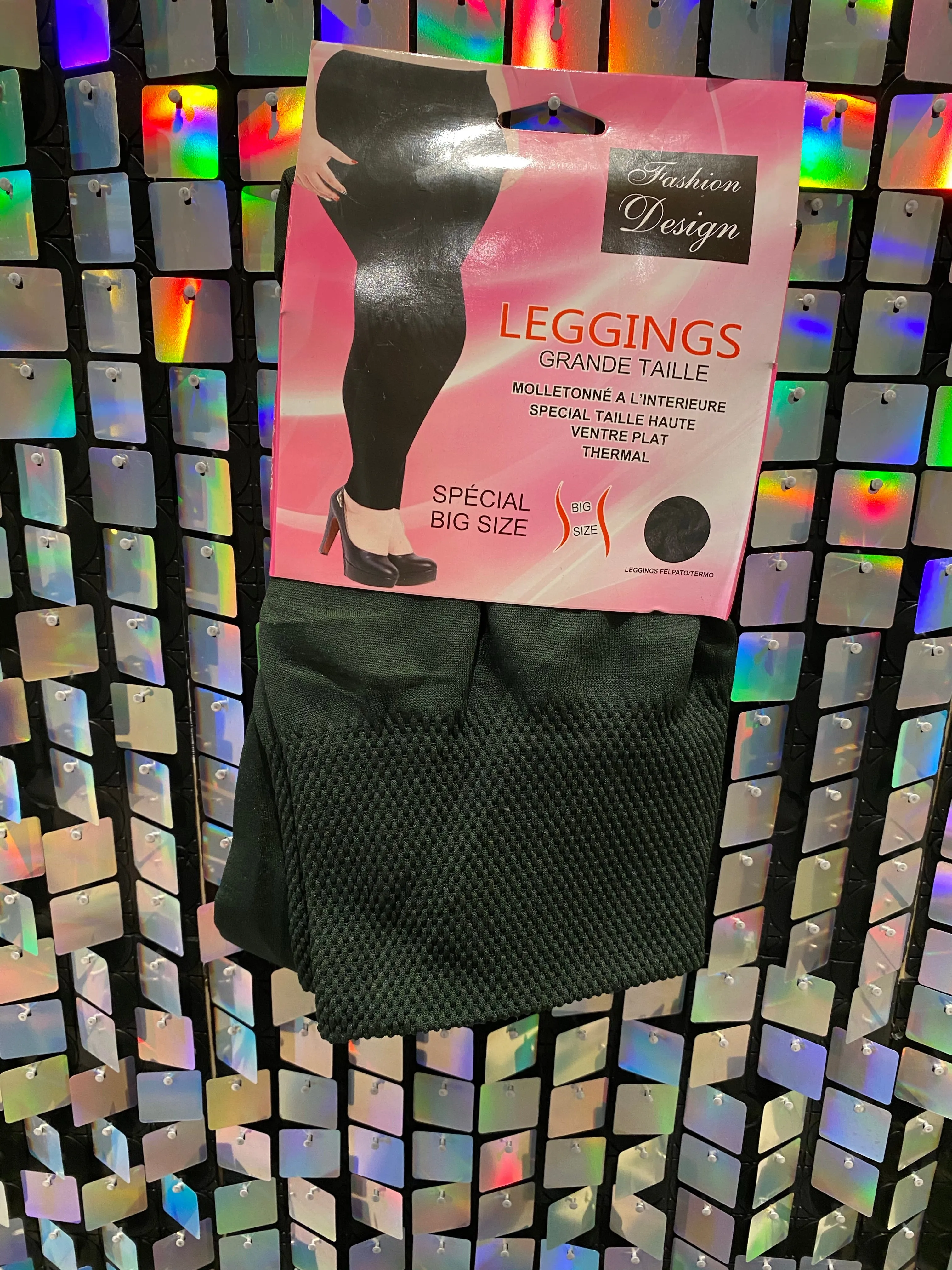 Fleece lined stretch seem less leggings - Curves