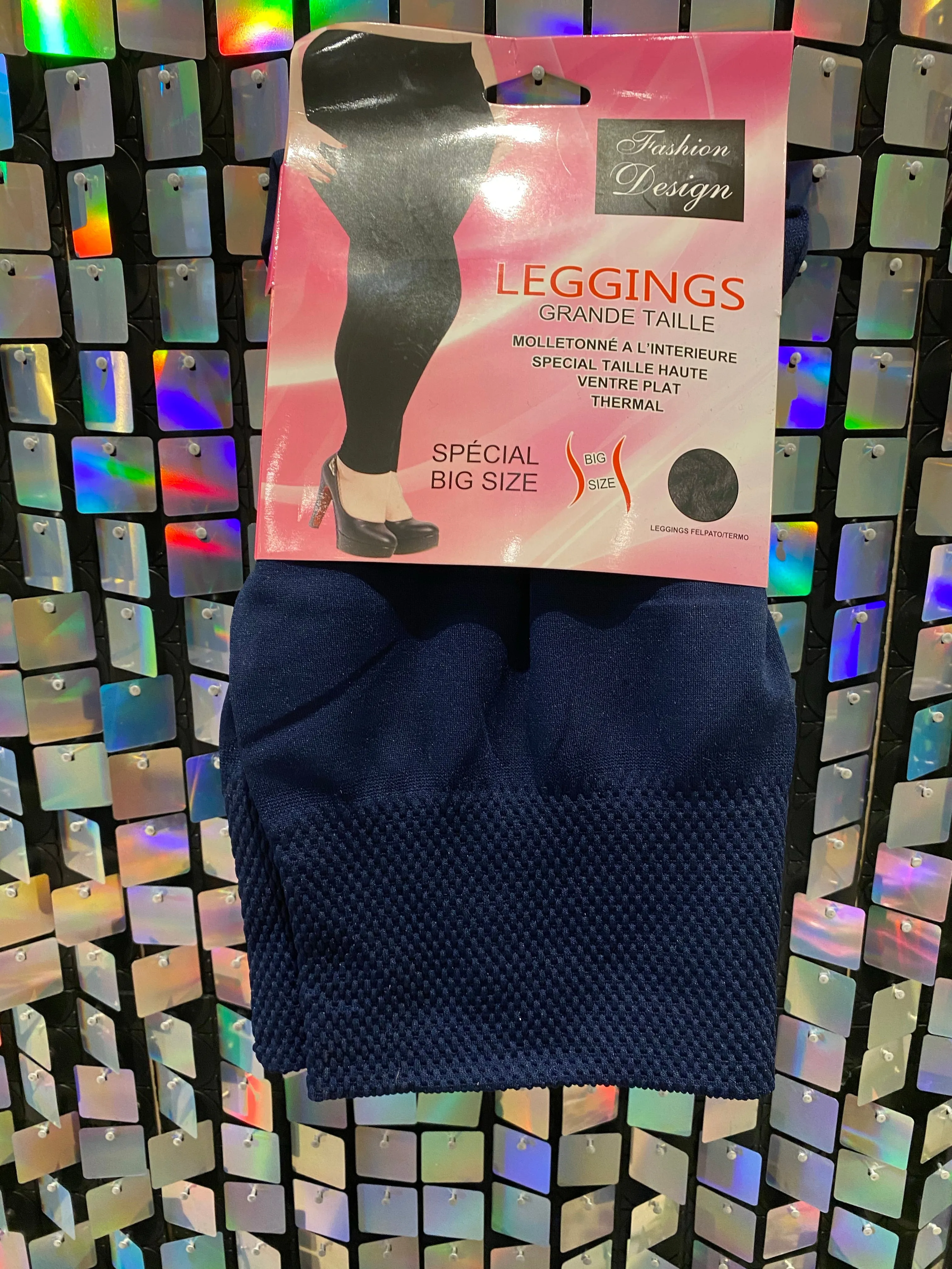 Fleece lined stretch seem less leggings - Curves