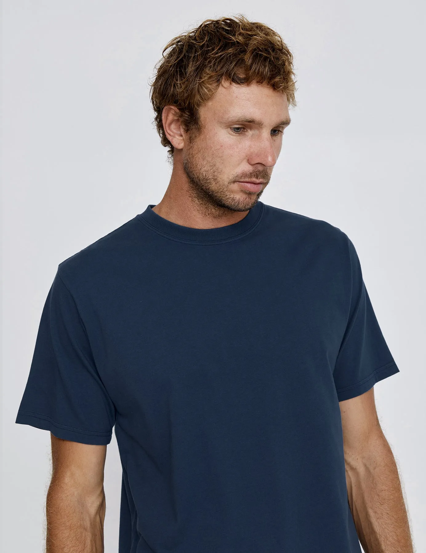 Heavy Weight Tee - Navy