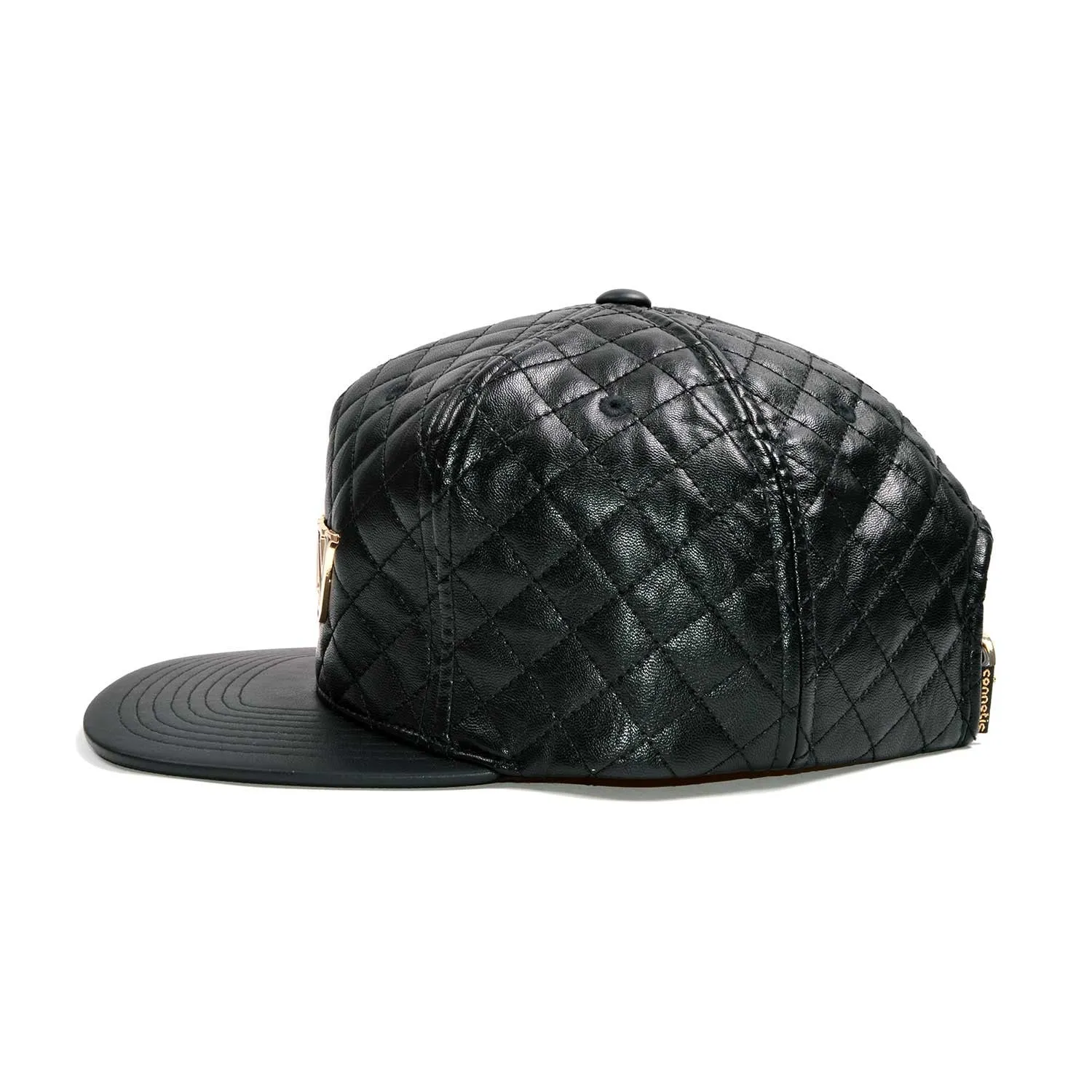 Henny Gold Quilted Strapback