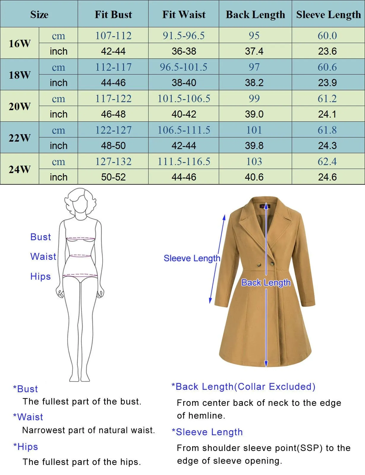 HN Lapel Collar Overcoat Long Sleeve Defined Waist A-Line Coat