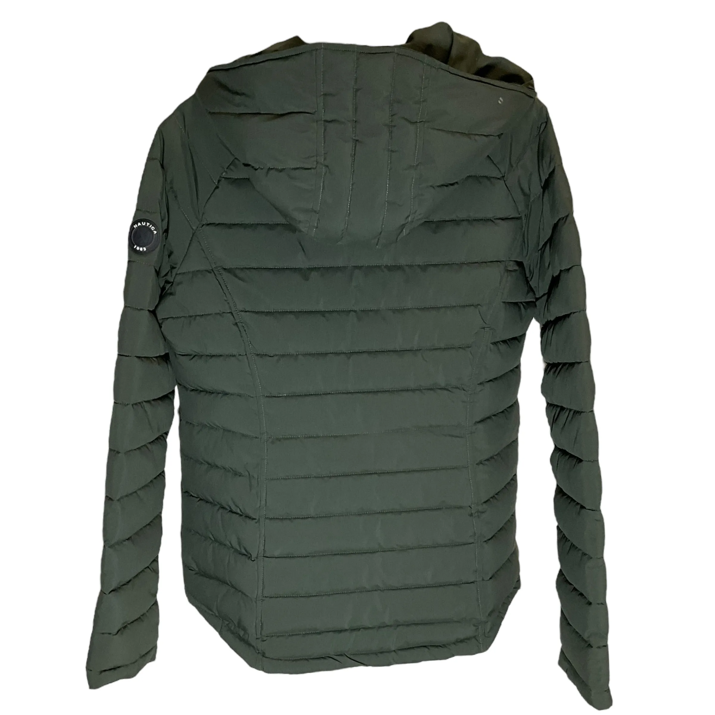 Jacket Puffer & Quilted By Nautica In Green, Size: L